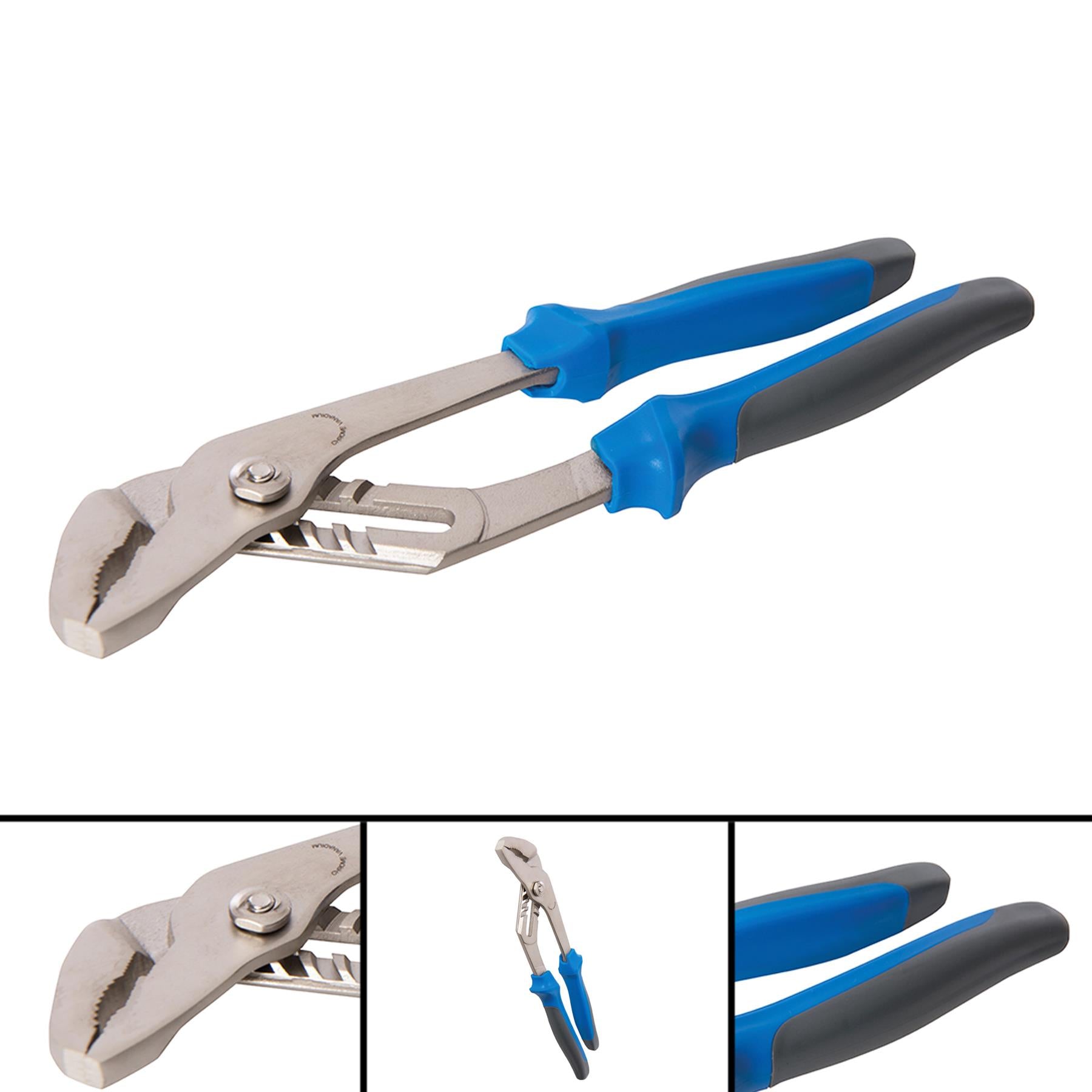 Waterpump Pliers - 250mm Soft Grip Plumber Heavy Duty Chrome Vanadium Hardened