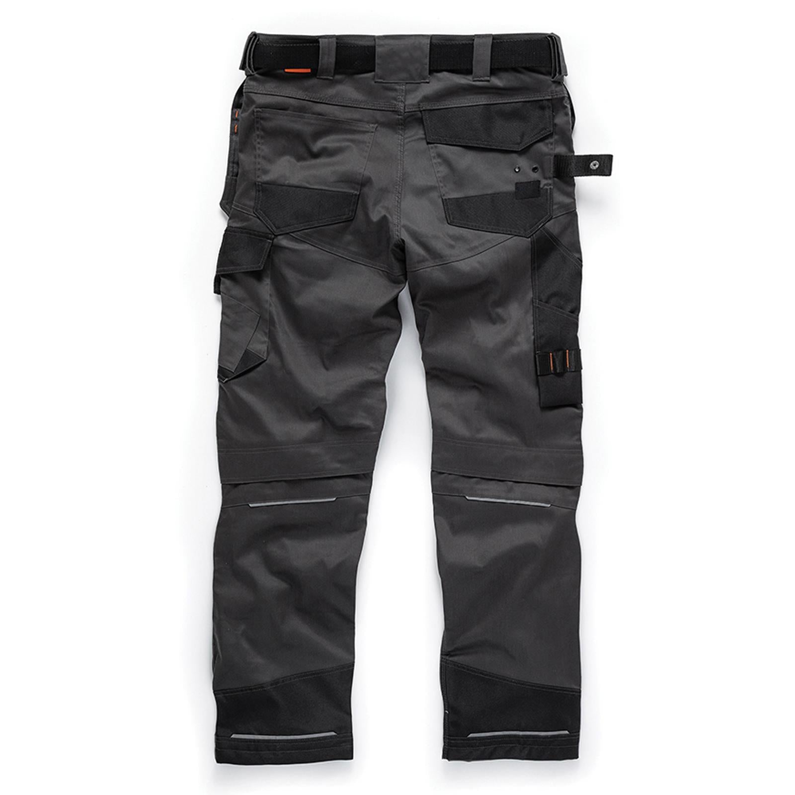 Scruffs Pro Flex Holster Work Trouser Graphite Trade Worker 36" Regular