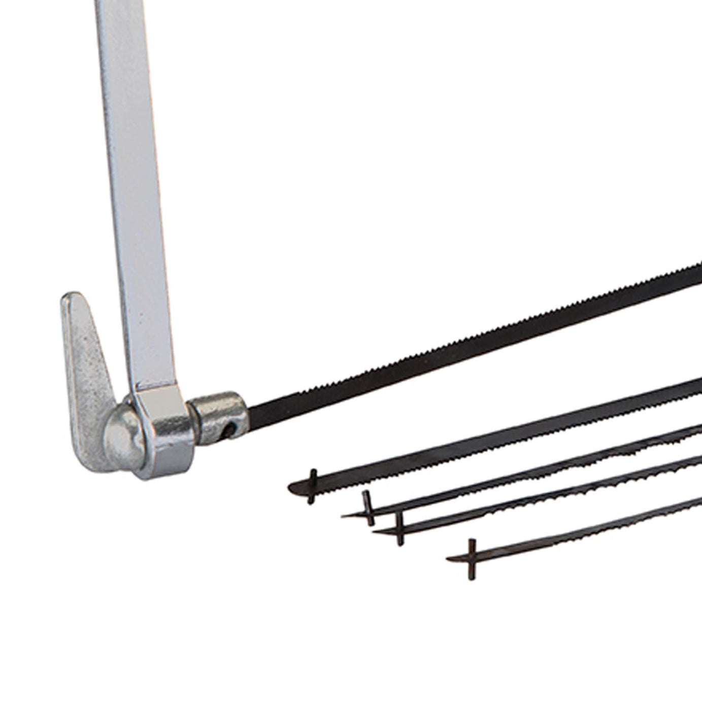 Coping Saw & 5 Blades - 170mm 360° Blade Angle Adjust Cutting Circles Curves