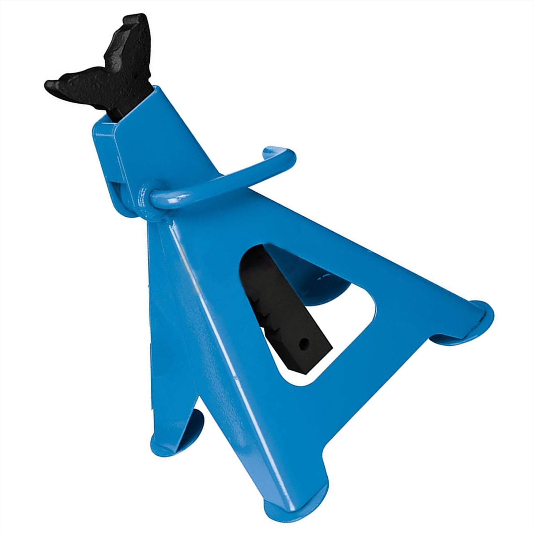 2Pce Axle Stand Set 6 Tonne Fast & Easy Ratchet Height Adjustment - Iron Cast