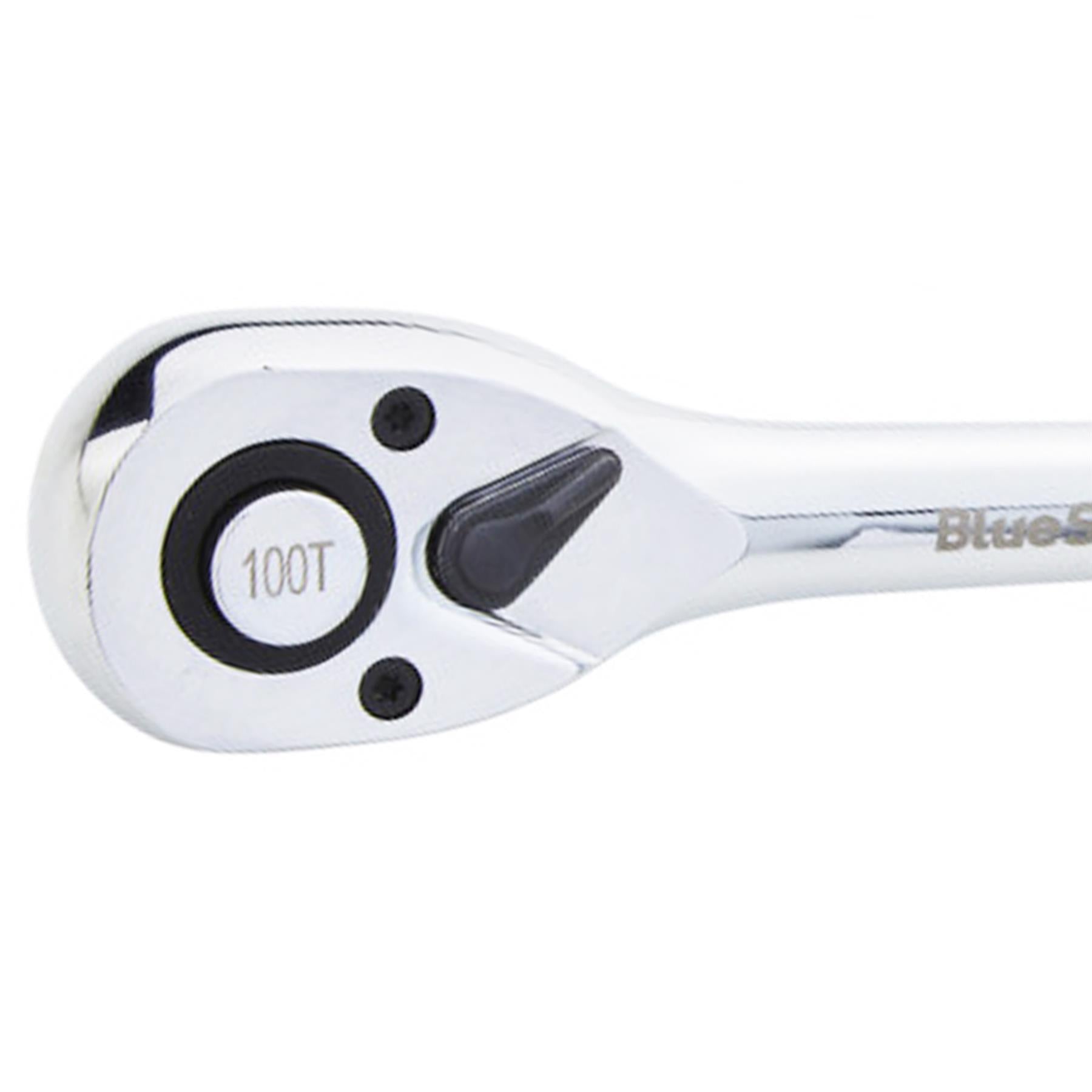 BlueSpot Ratchet Socket Wrench 1/2" 100 Teeth Tool Mechanic Garage Reversible