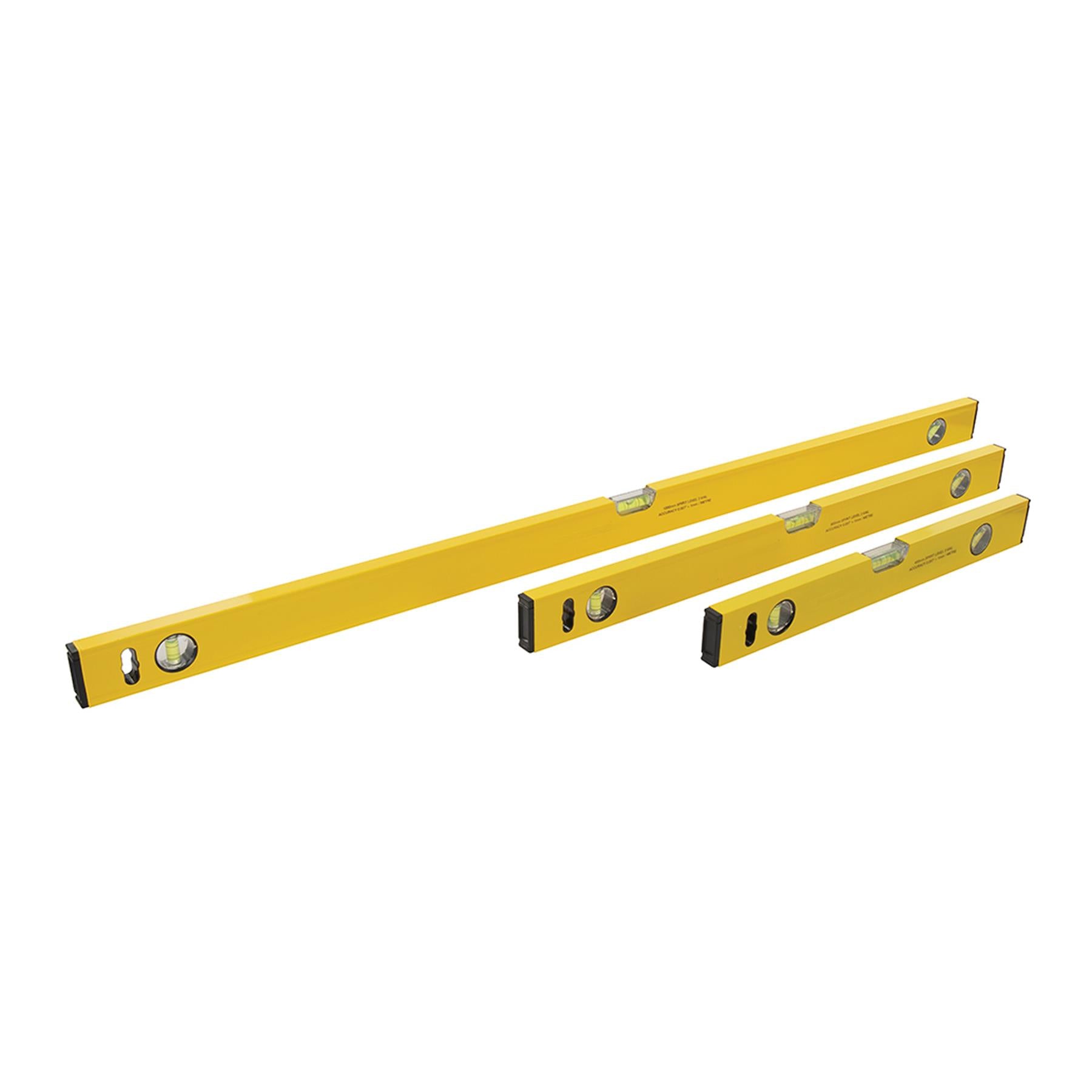 Professional 3pcs Builders Spirit Level Set Aluminium DIY Long Set 400 600 1000mm Tools New