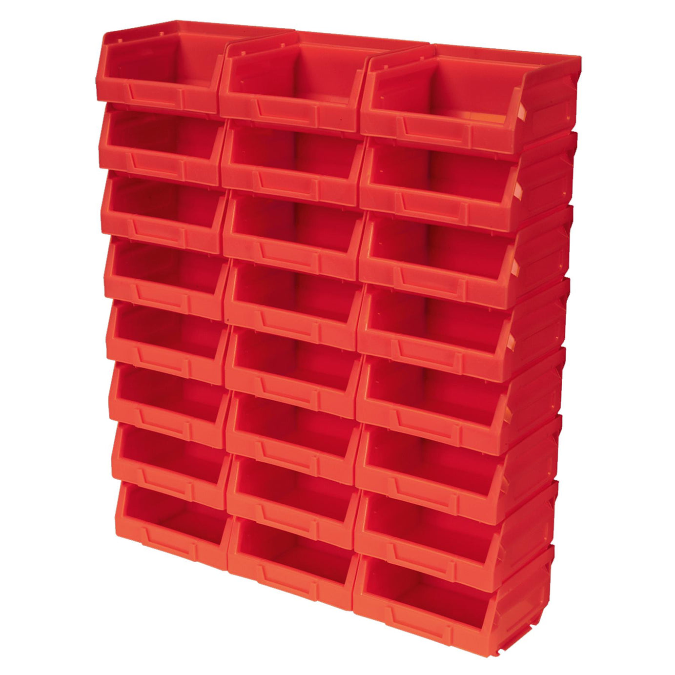 Sealey Plastic Storage Bin 105 x 85 x 55mm - Red Pack of 24