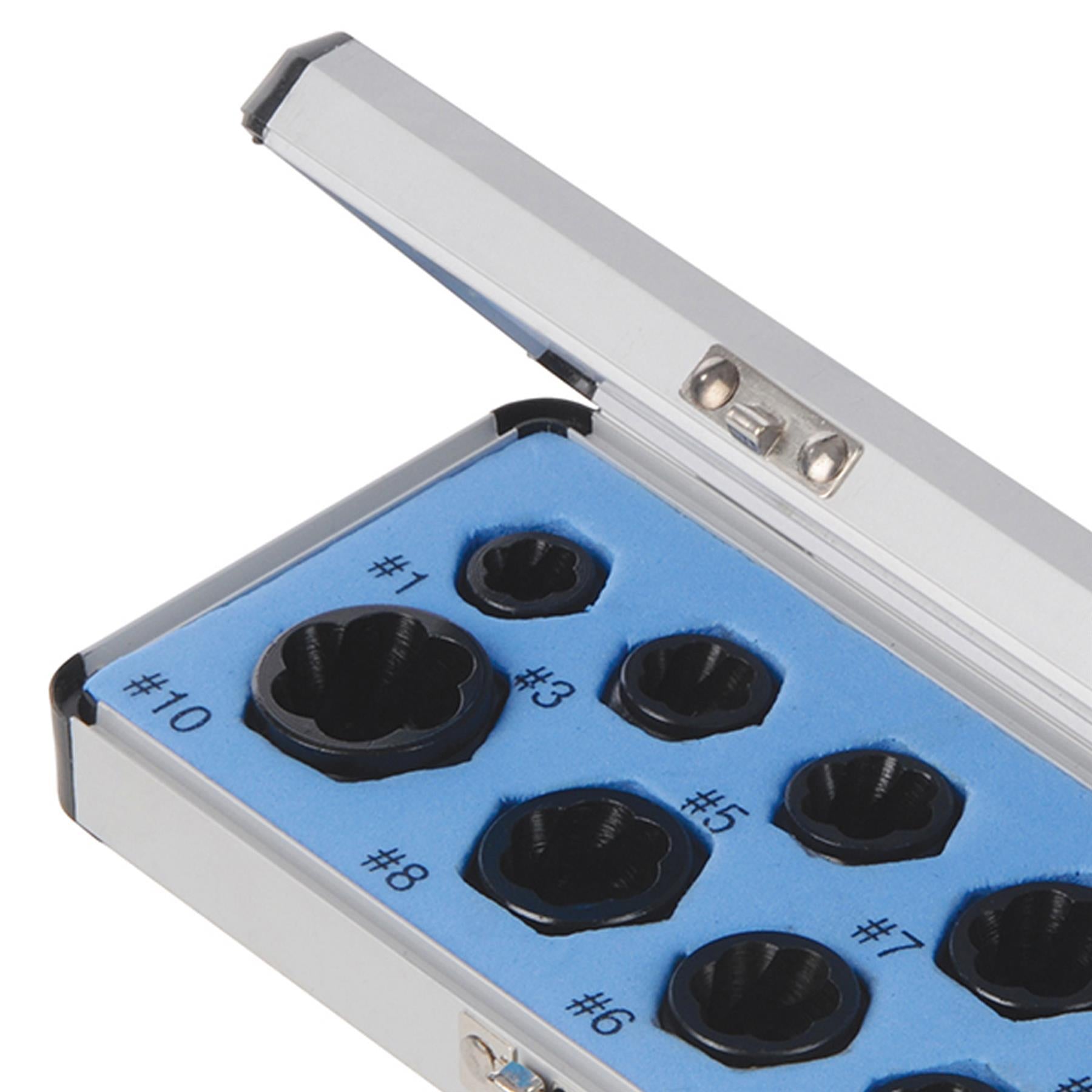 10Pc Damaged Nut Bolt Remover