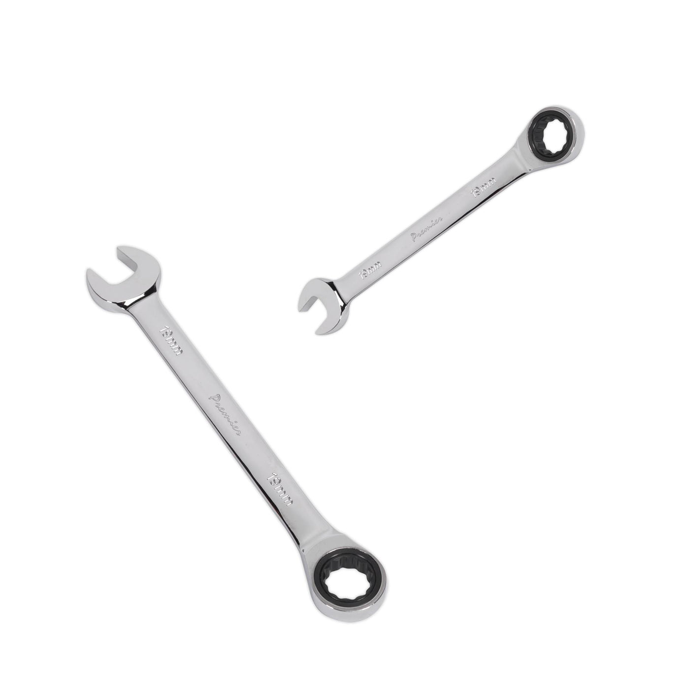Sealey Ratchet Combination Spanner 19mm Chrome Vanadium Steel