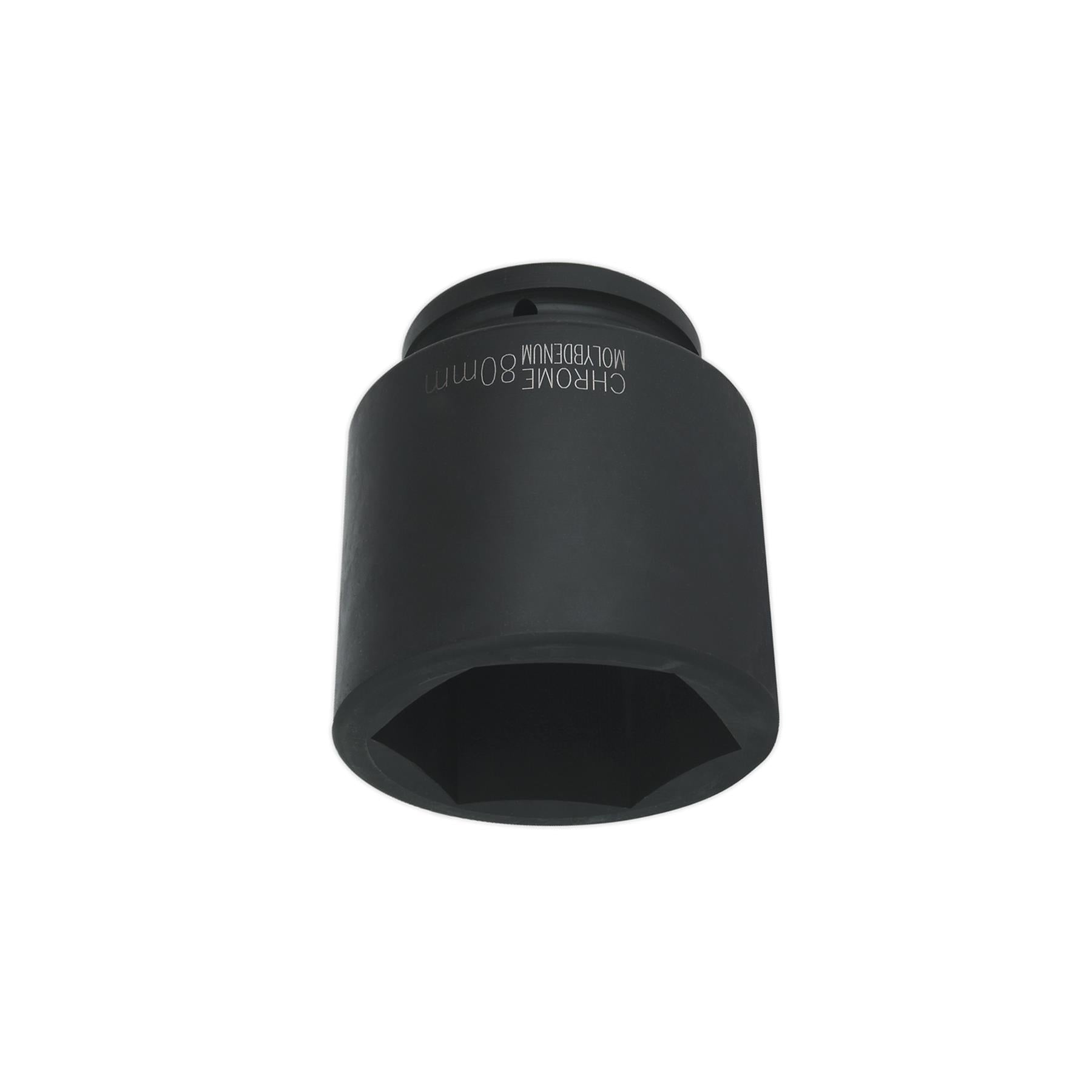 Sealey Impact Socket 80mm Deep 1"Sq Drive Chrome Molybdenum Lifetime Guarantee