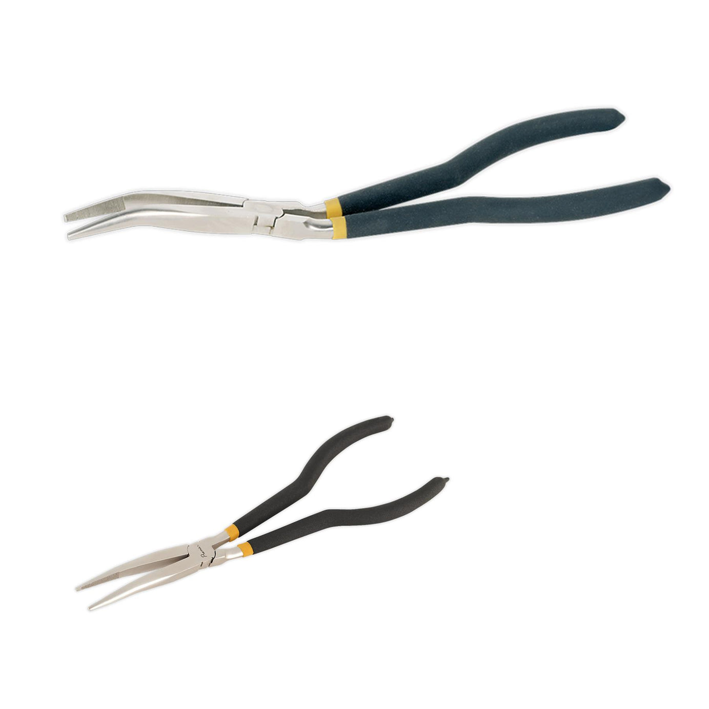 Sealey Needle Nose Pliers 280mm Offset Ni-Fe Finish