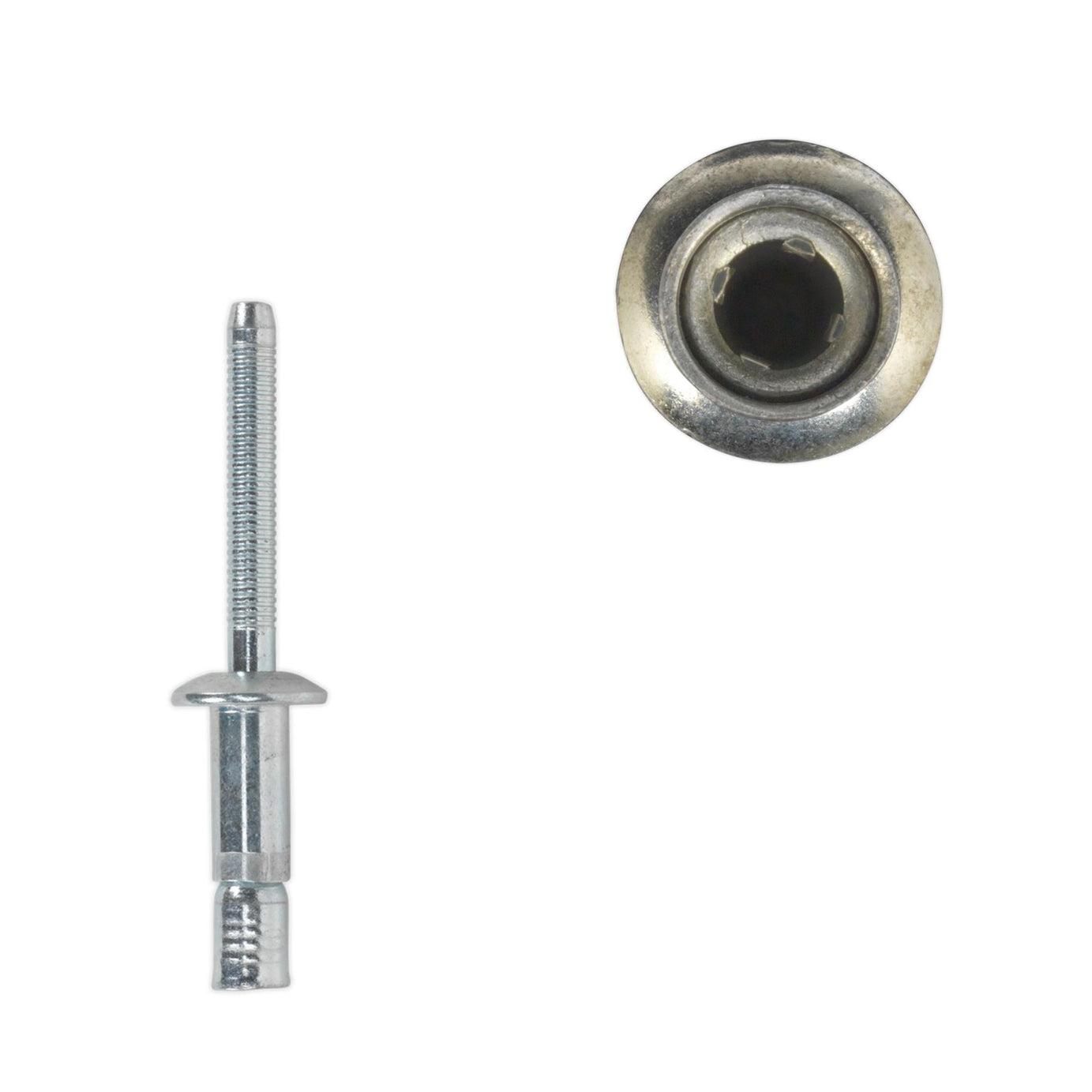 Sealey Steel Structural Rivet Zinc Plated 6.3 x 32mm Pack of 100