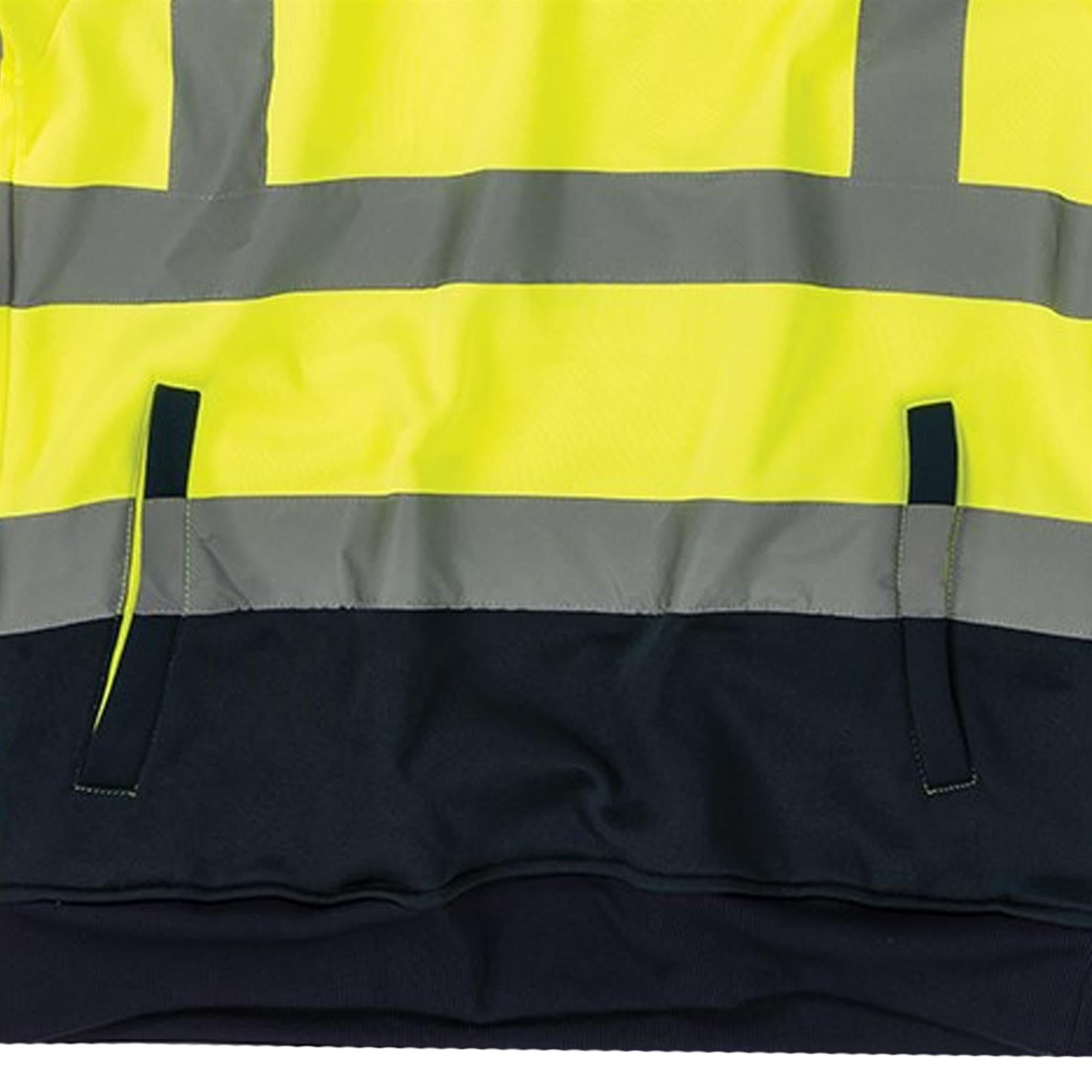Tough Grit Hi-vis 2-tone High Visibility Sweatshirt Workwear Safety Jumper L