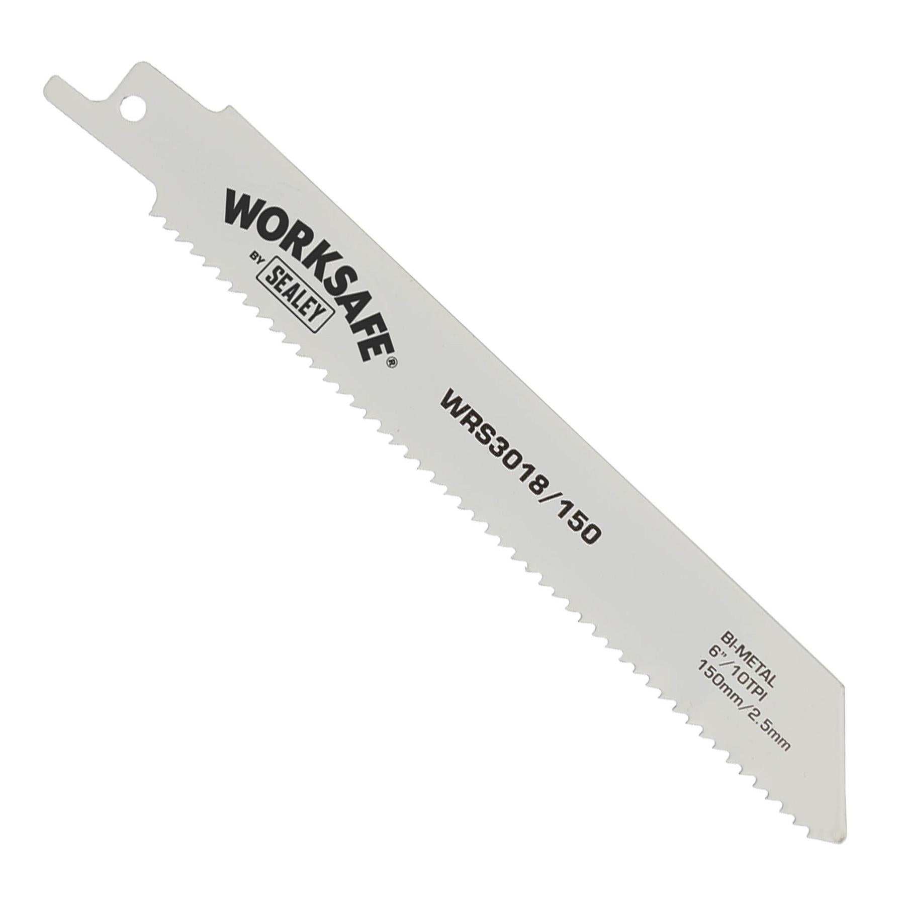 Sealey Reciprocating Saw Blade 150mm 10tpi - Pack of 5