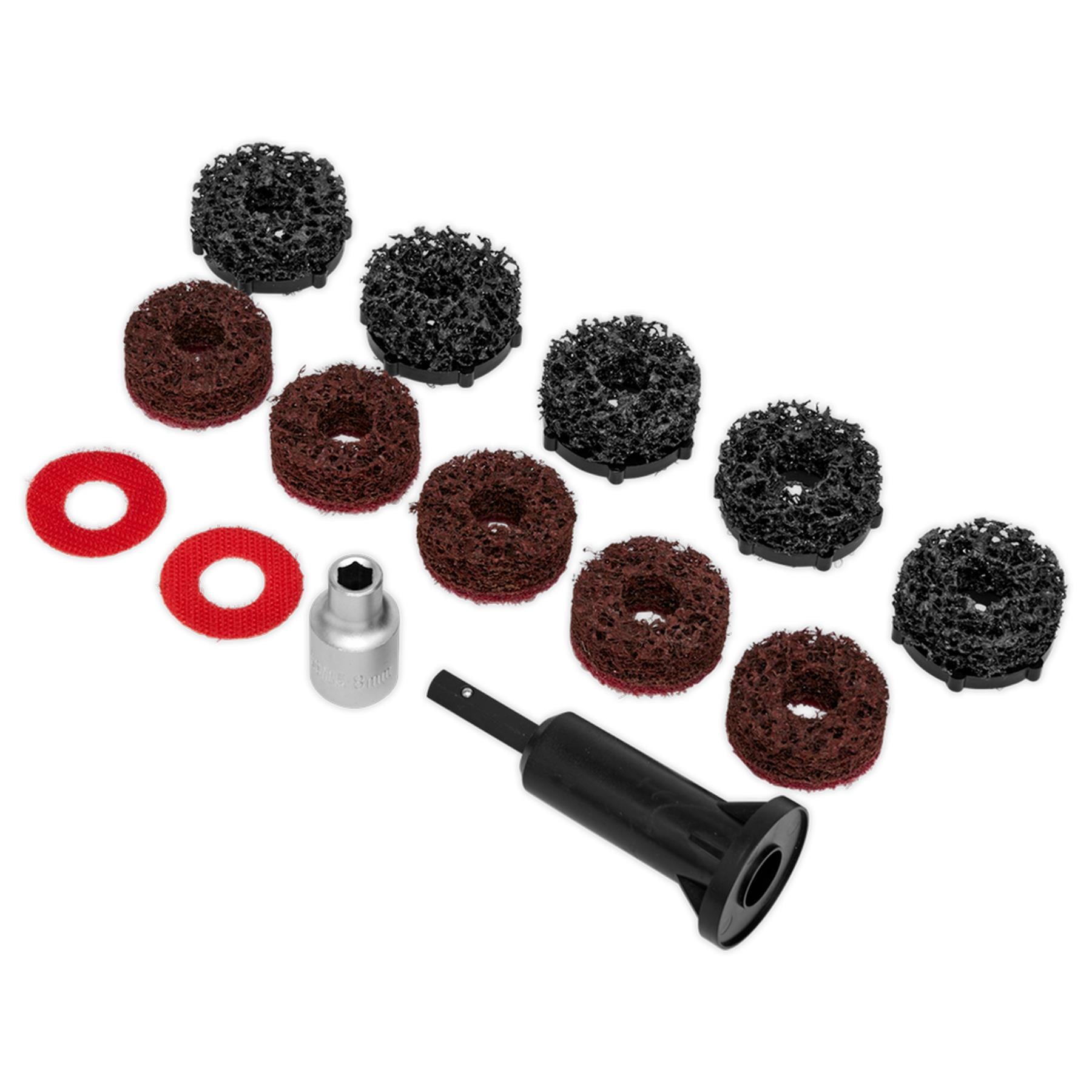 Sealey Stud Hub Cleaner 14pc Cleaning pads VS8002