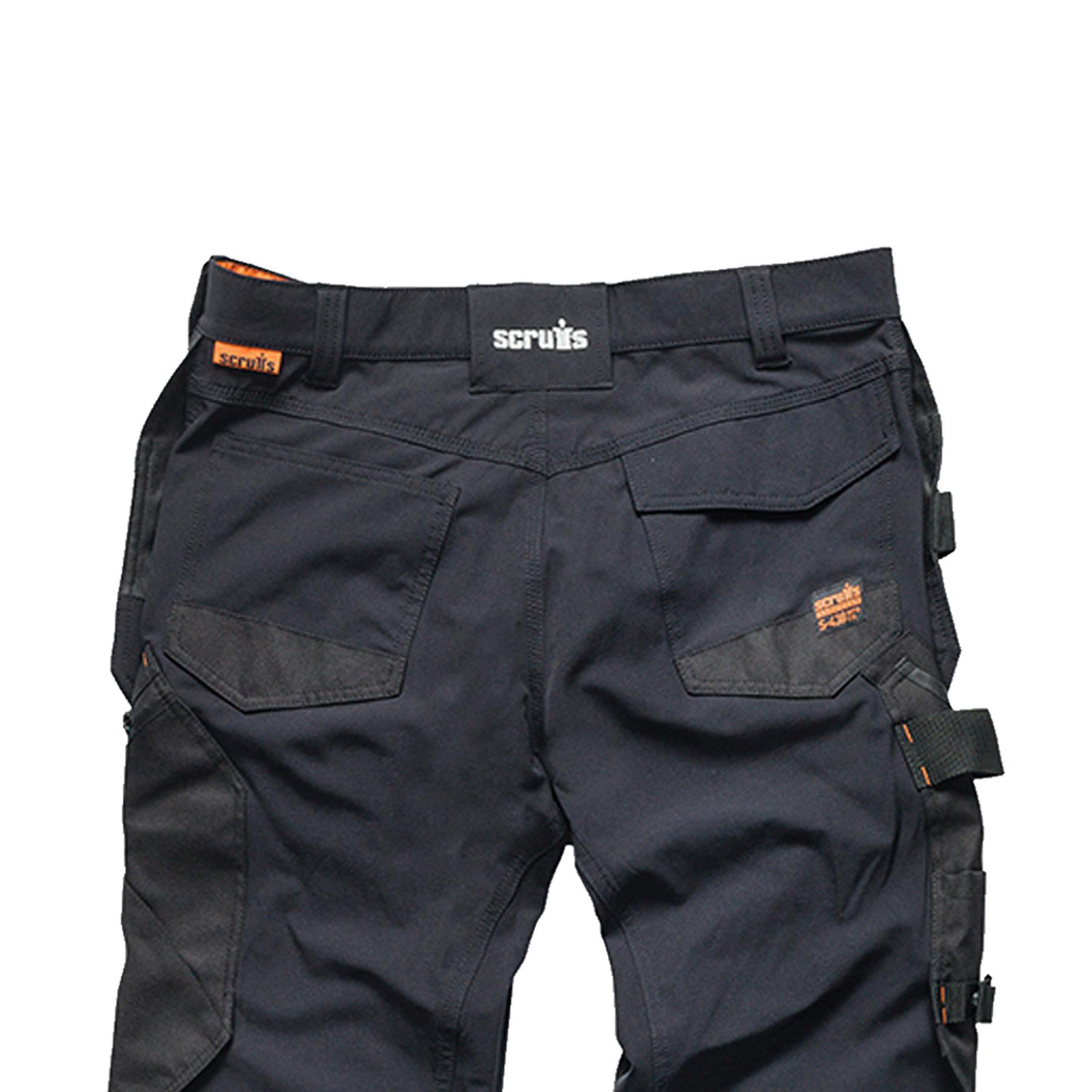 Scruffs Black Flex Work Flexible Slim Fit Trousers - Pro Flex / Plus / Holster 36R