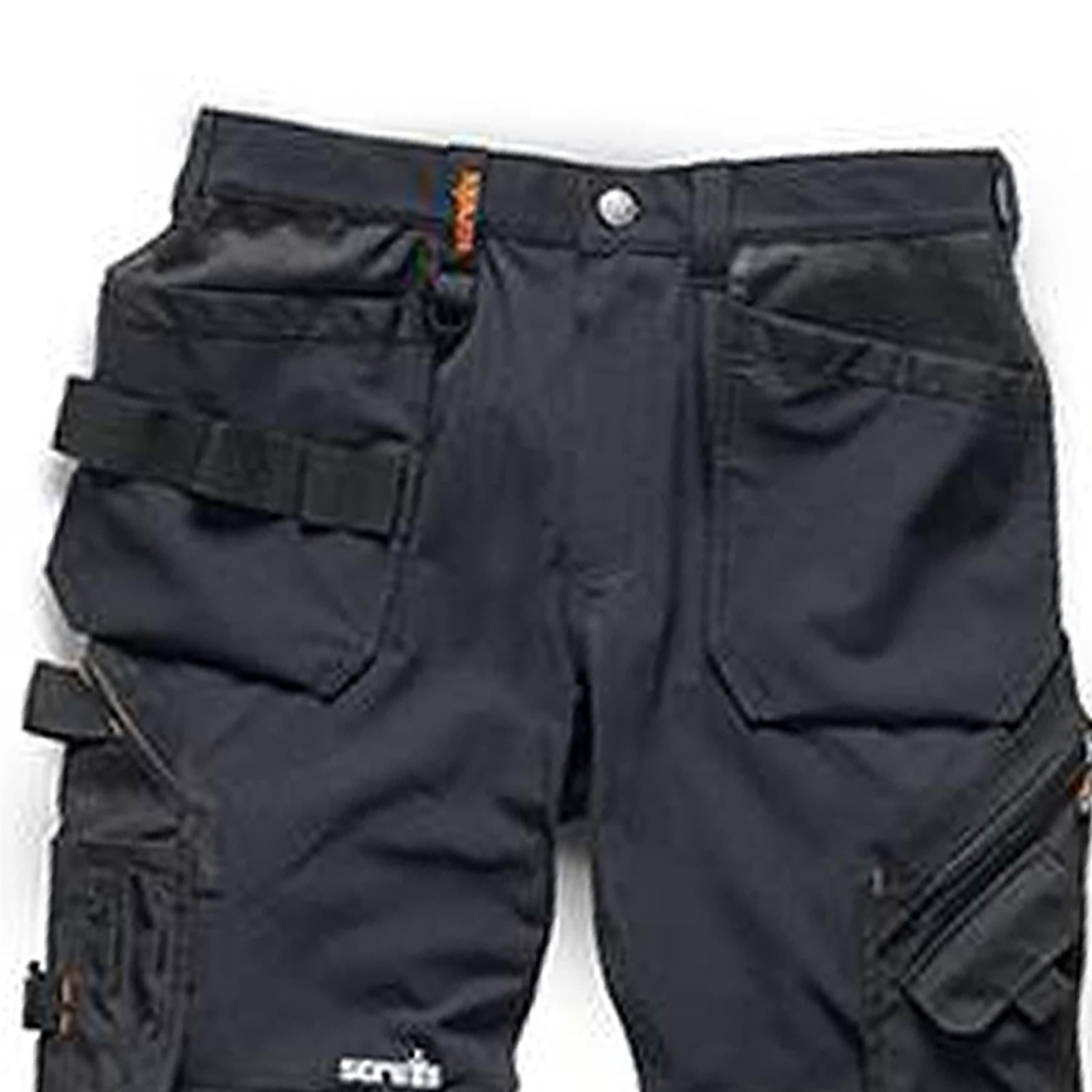 Scruffs Pro Flex Plus Holster Trouser 32S Black
