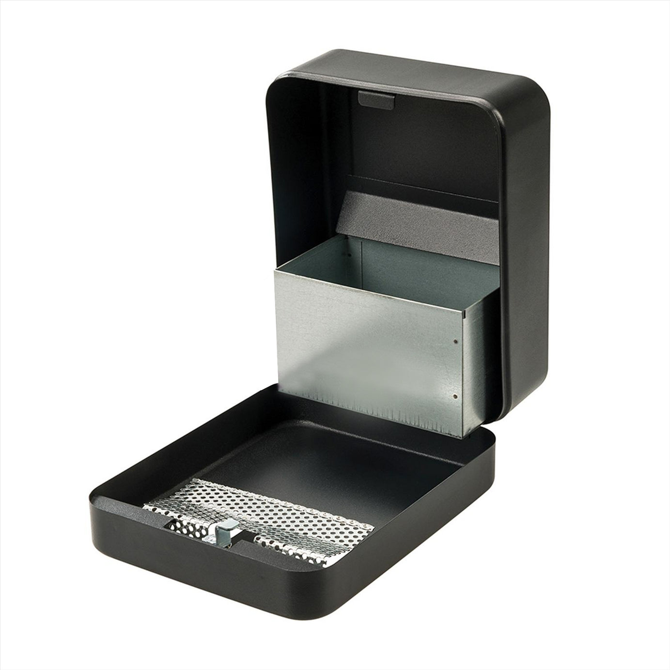 Wall Mounted Ashtray Outdoor Pub Club Ash Tray Metal Cigarette Bin Fixings & 2 Keys