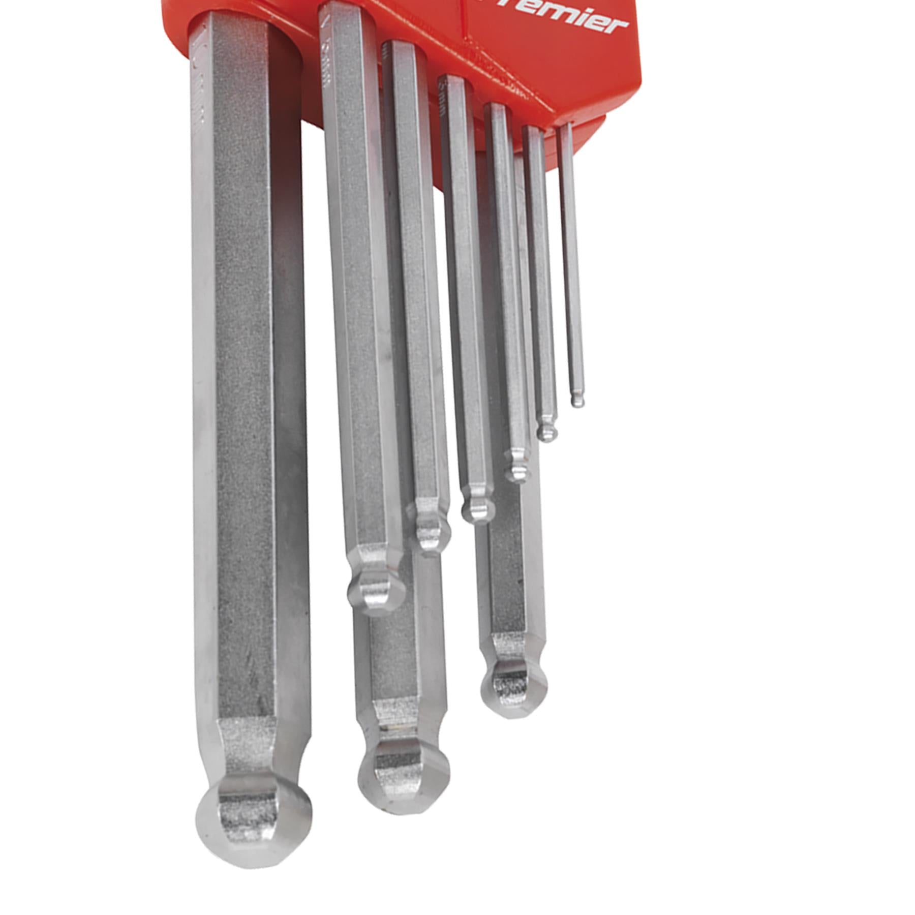 Sealey Ball-End Hex Key Set 9pc Long Metric