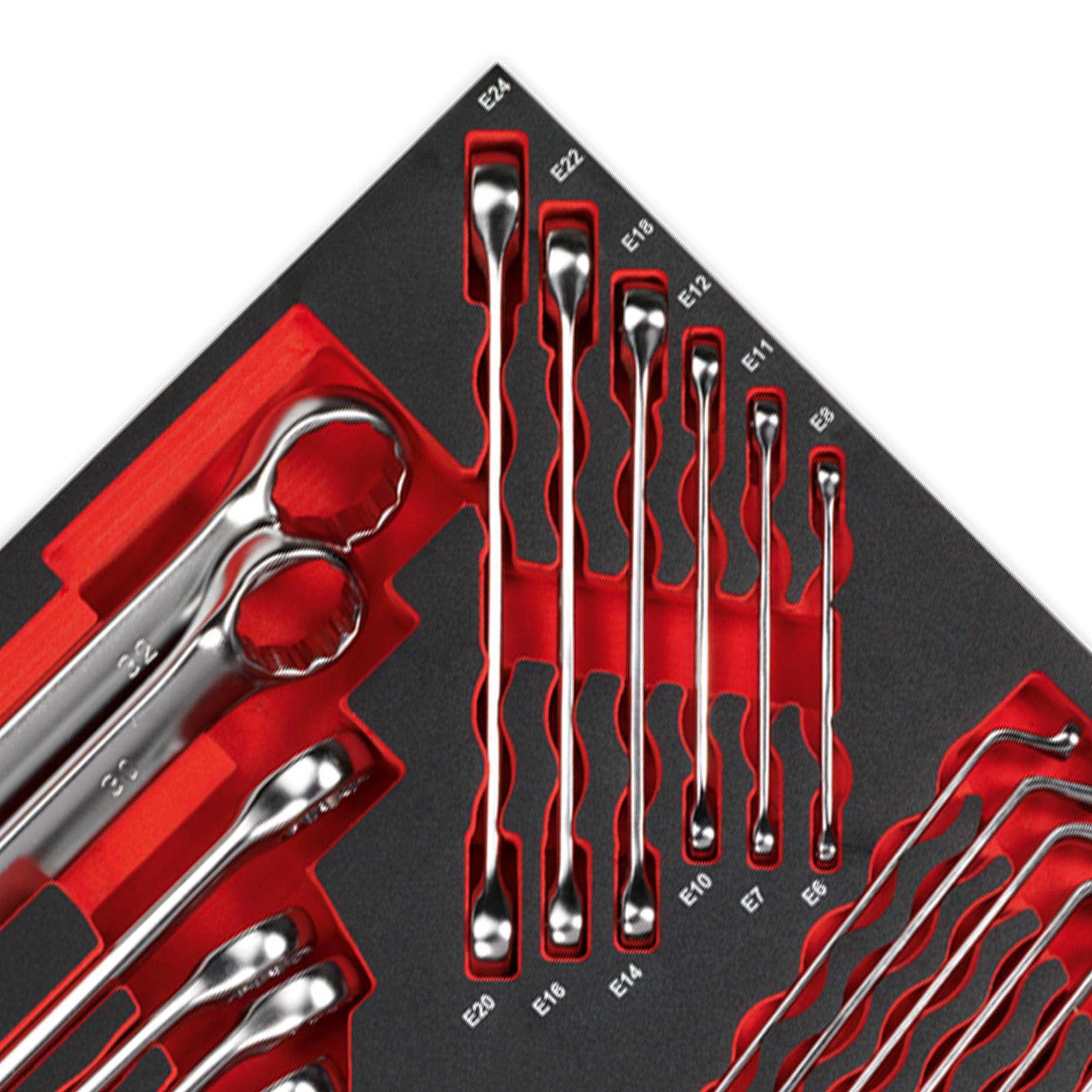 Sealey Tool Tray with Spanner Set 35pc