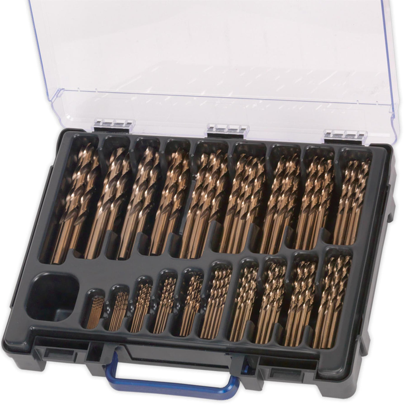Sealey HSS Cobalt Fully Ground Drill Bit Assortment 170pc 1-10mm
