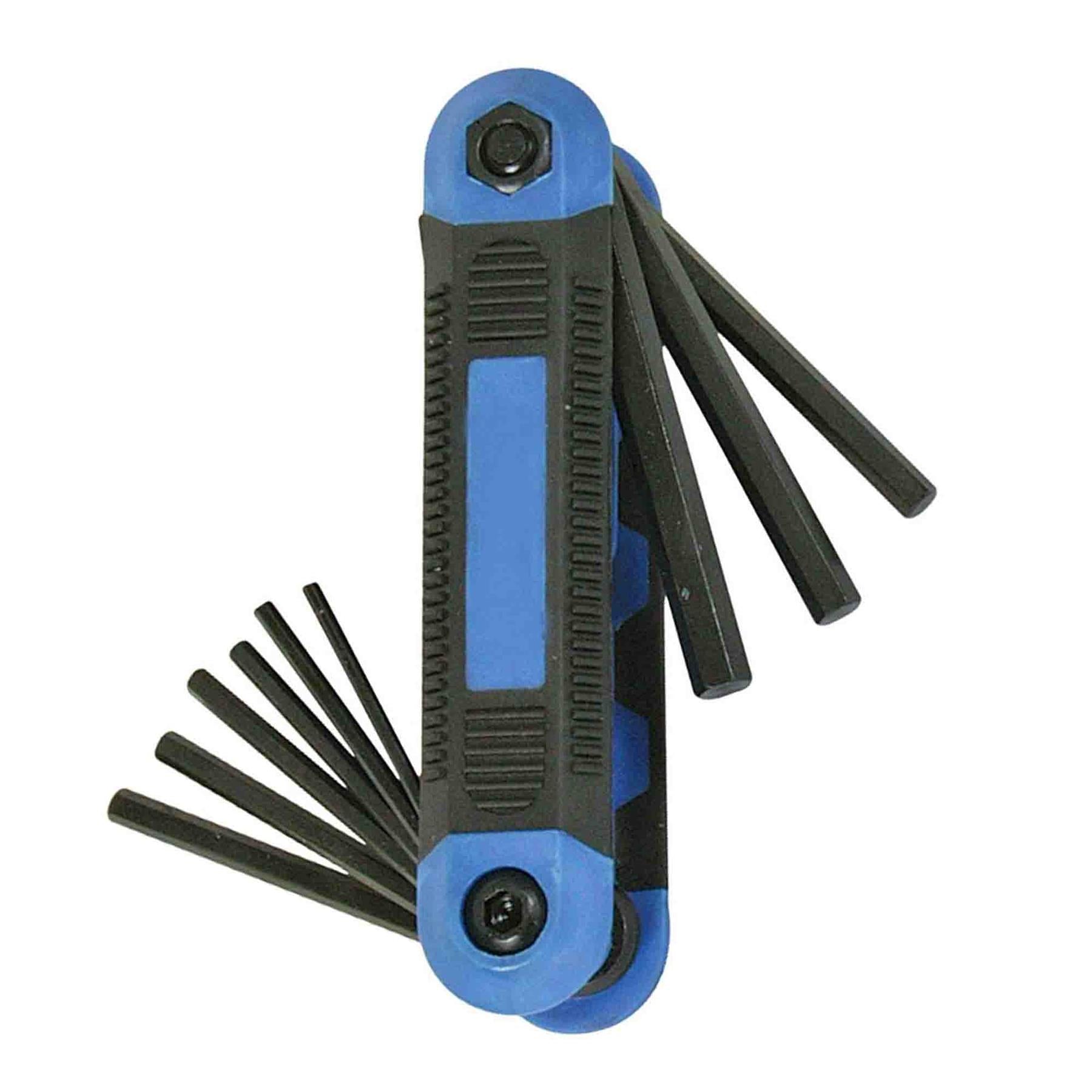 9Pce Hex Key Imperial Expert Tool 5/64" - 1/4" Hardened Chrome Vanadium Steel