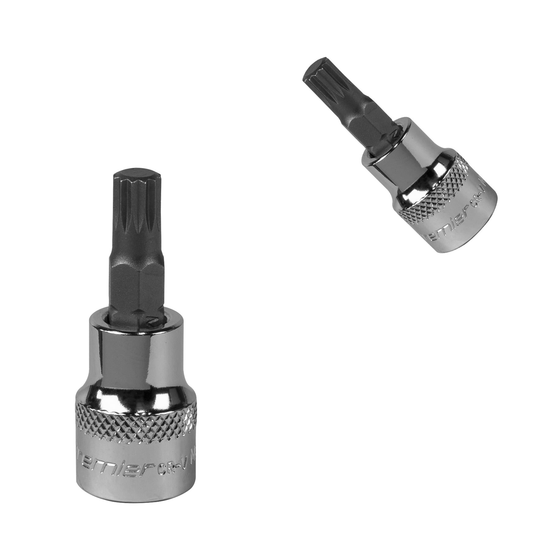 Sealey Spline Socket Bit M9 3/8"Sq Drive Forged Chrome Vanadium Steel