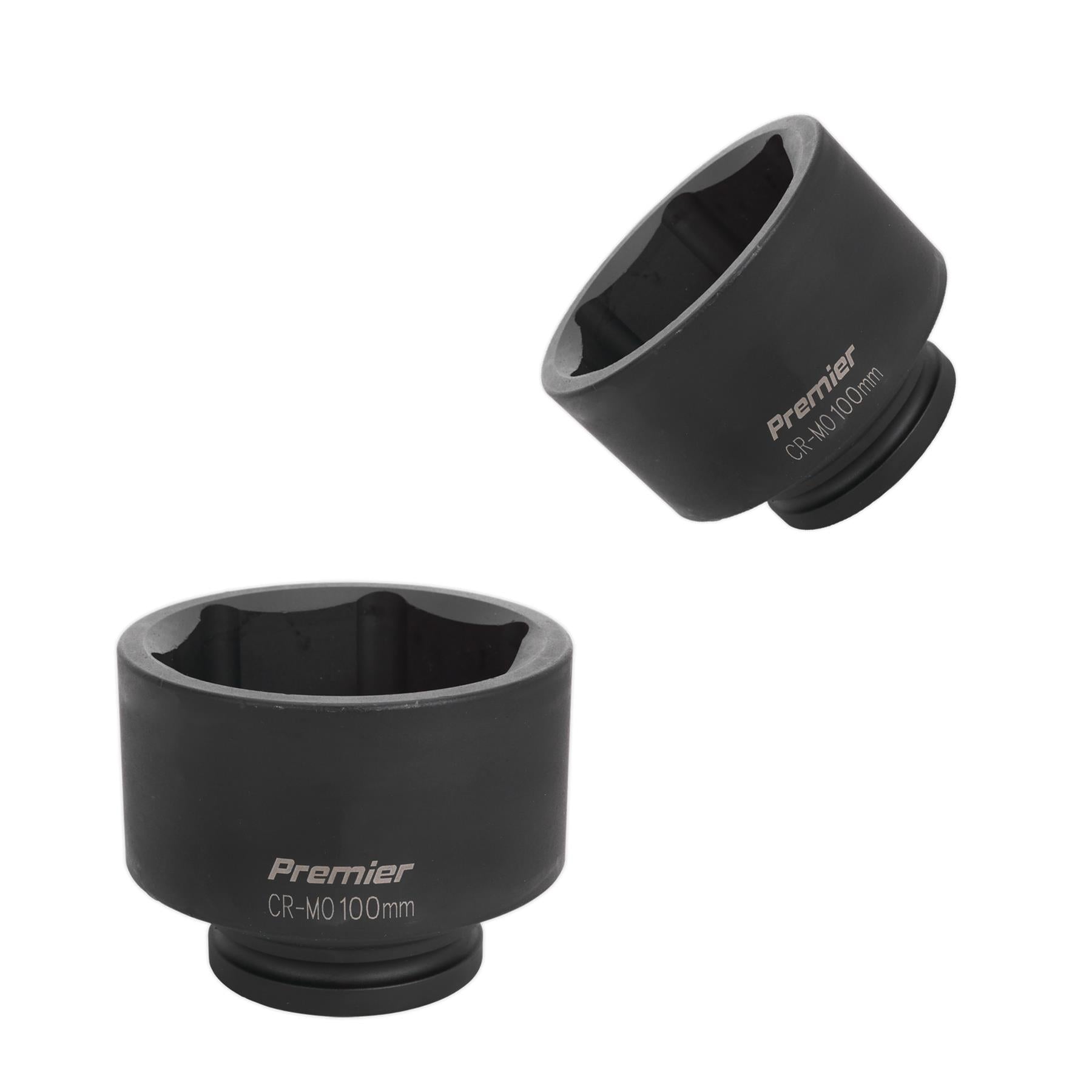 Sealey Impact Socket 100mm 1"Sq Drive Chrome Molybdenum Lifetime Guarantee