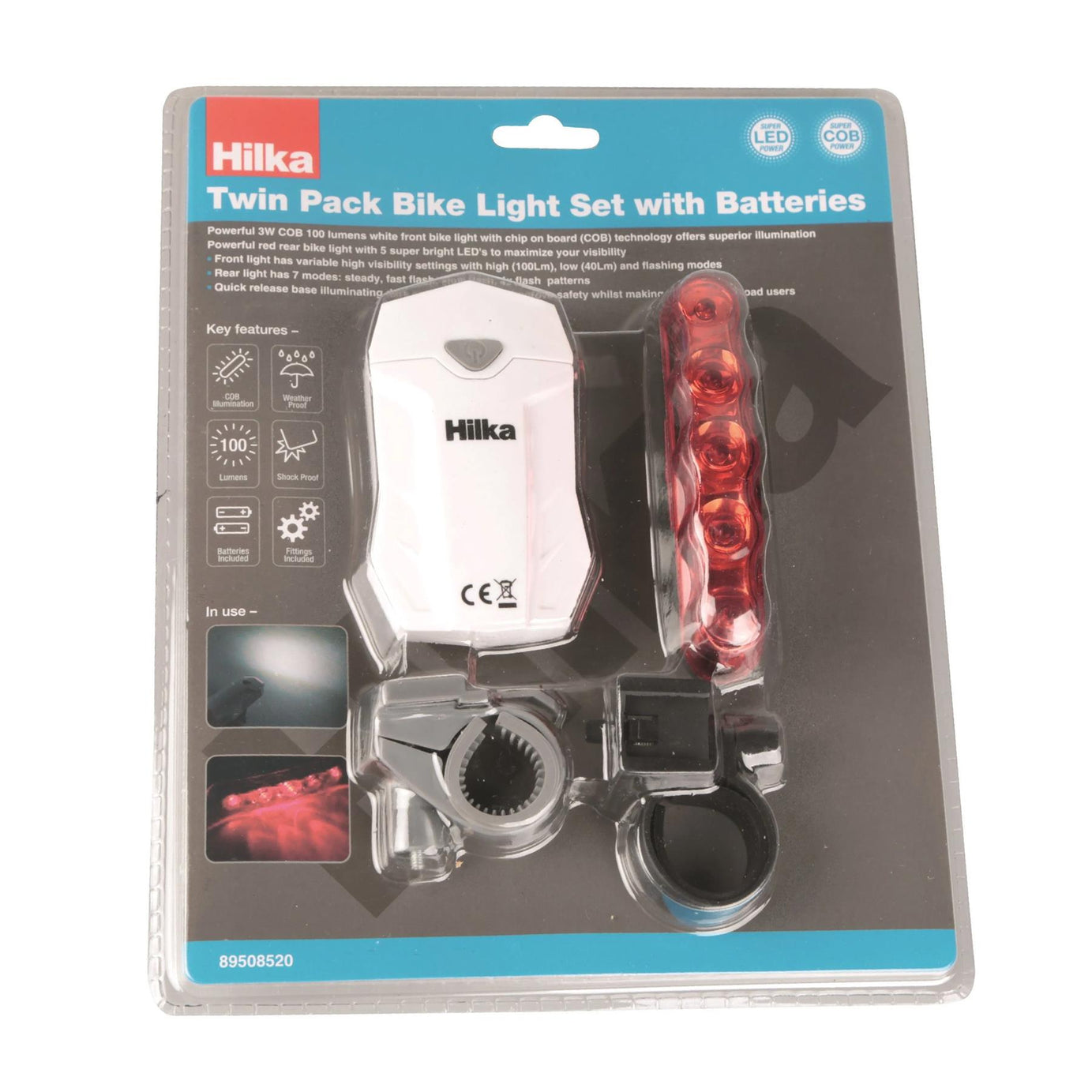 Twin Pack Bike Light Set