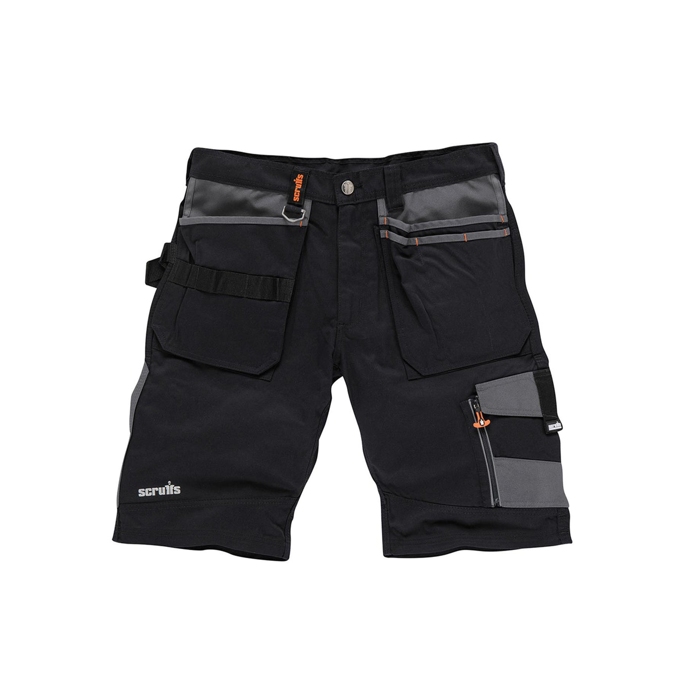 Trade Short Black Size 30" W Ykk Zipped Fly. 65% Polyester, 35% Cotton, 250gsm.