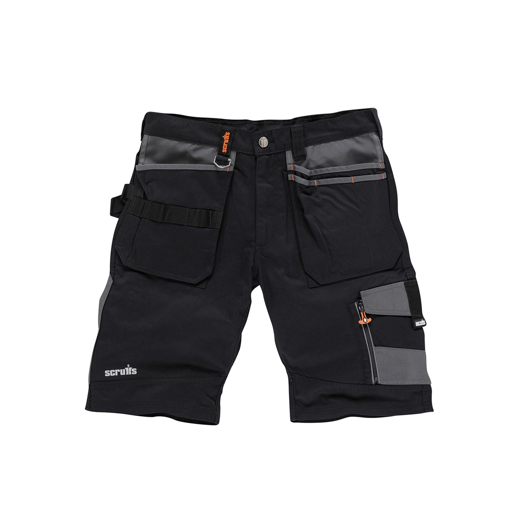 Trade Short Black Size 30" W Ykk Zipped Fly. 65% Polyester, 35% Cotton, 250gsm.