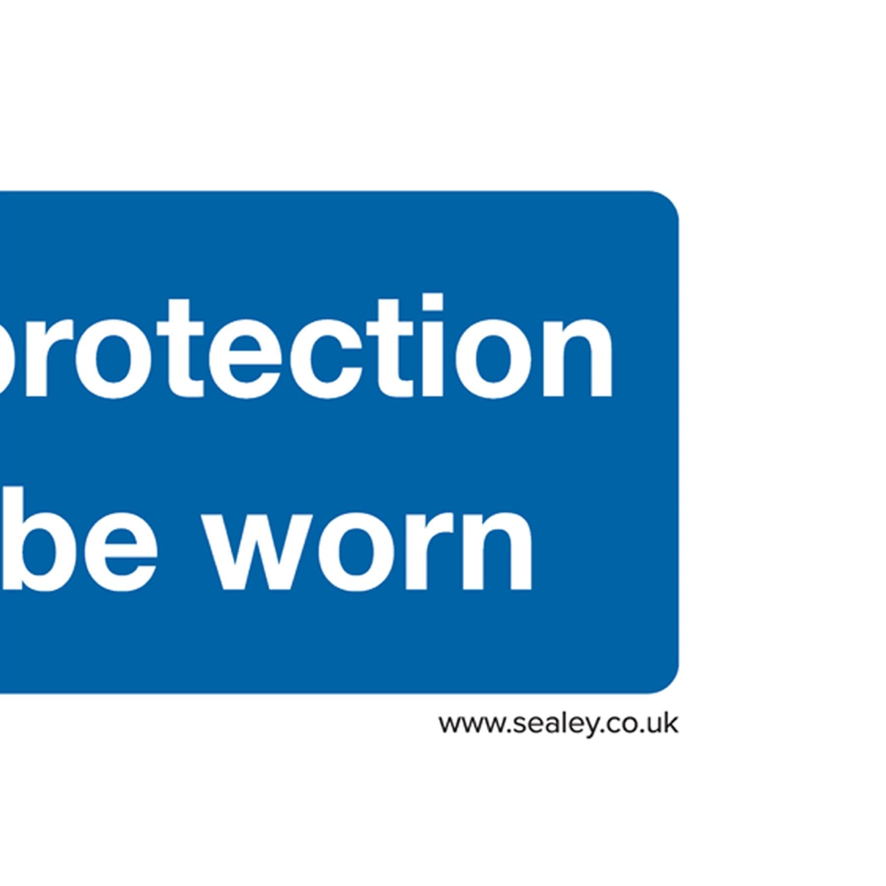 Mandatory Safety Sign - Hand Protection Must Be Worn - Self-Adhesive Vinyl