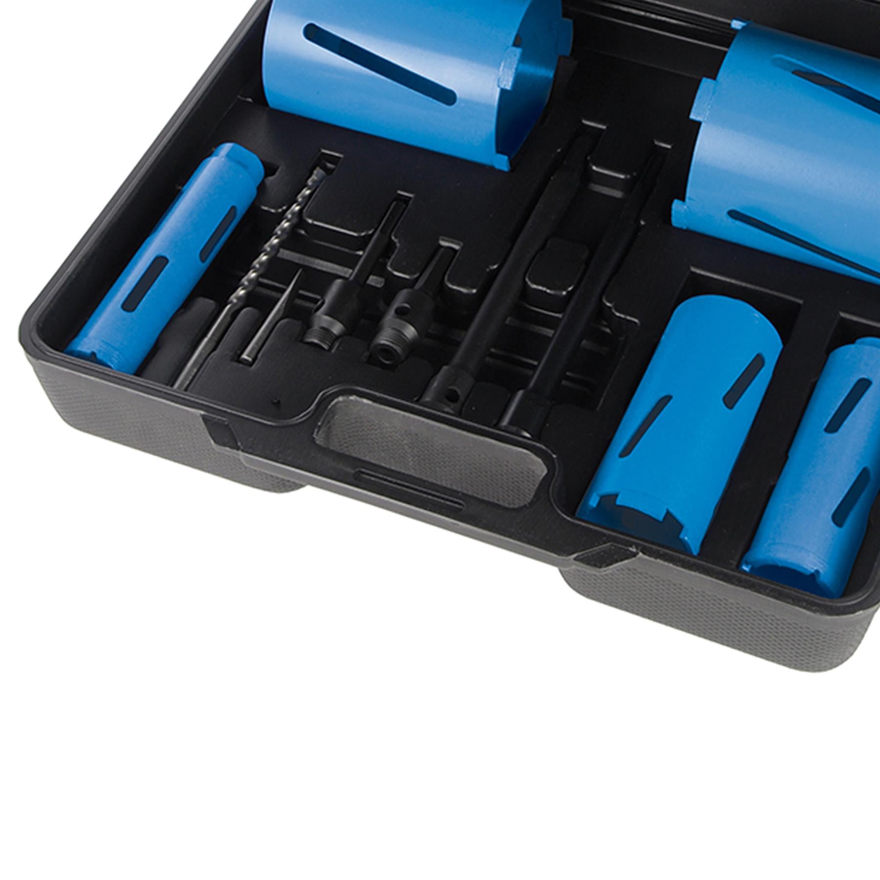 5Pce Diamond Core Drill Kit 38, 52, 65, 117 & 127mm Dia Professional Tool