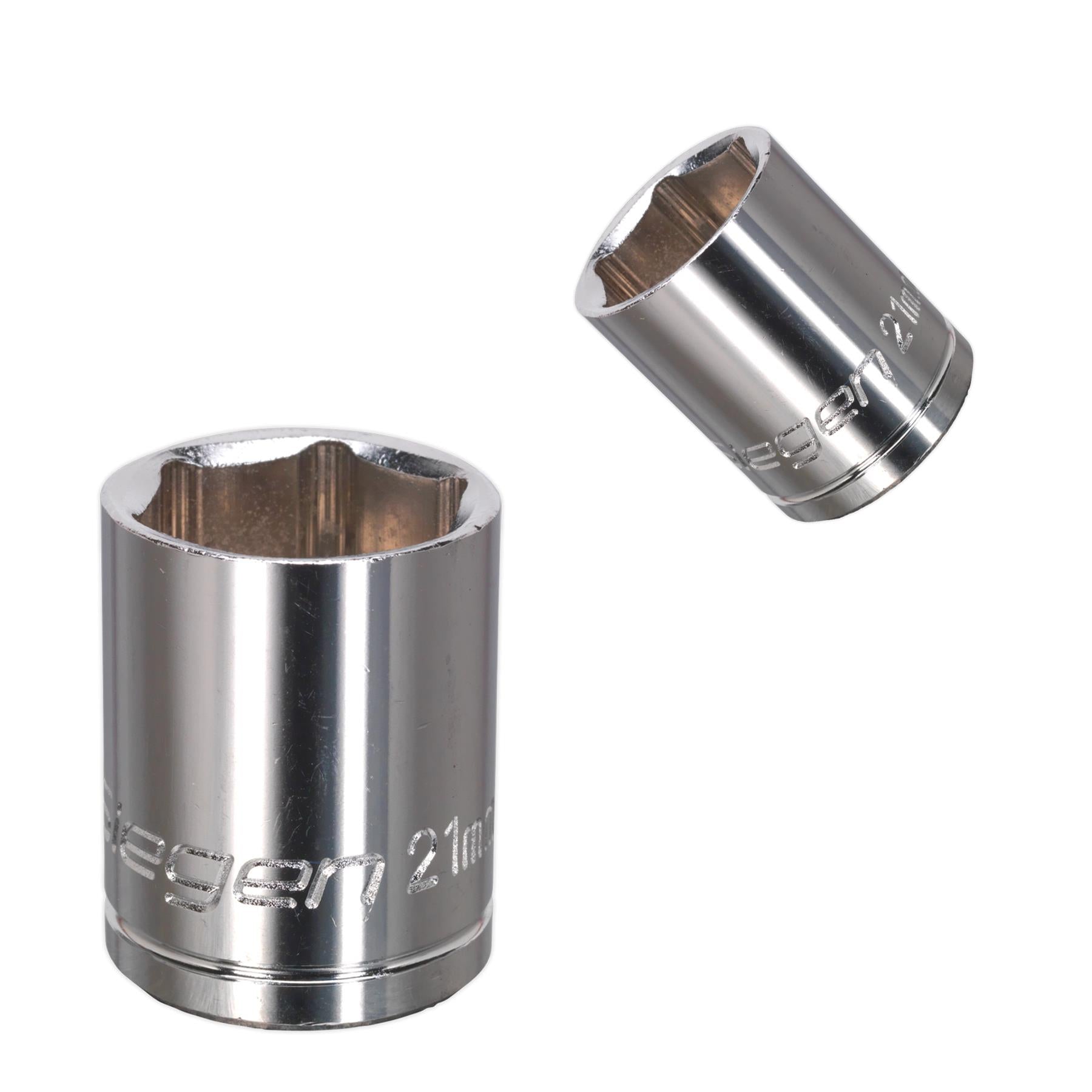 Sealey WallDrive Socket 21mm 1/2"Sq Drive