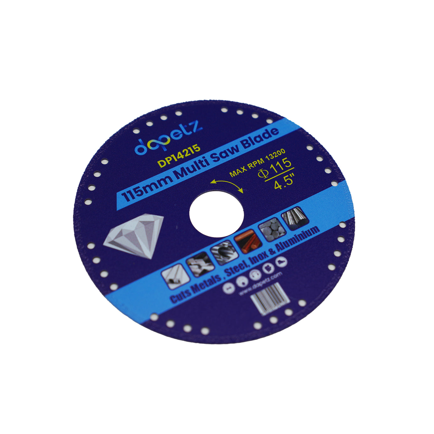 Multi Purpose Saw Metal, Steel Porcelain Cutting Blade Smooth Precise 115mm