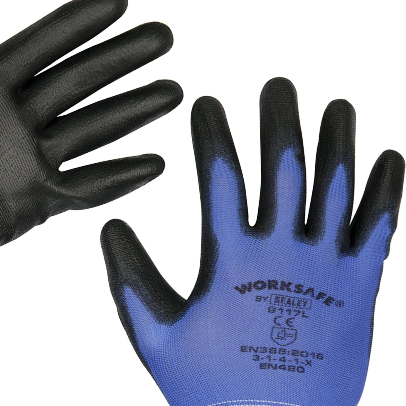 Sealey Lightweight Precision Grip Gloves (Large) - Pack of 6 Pairs