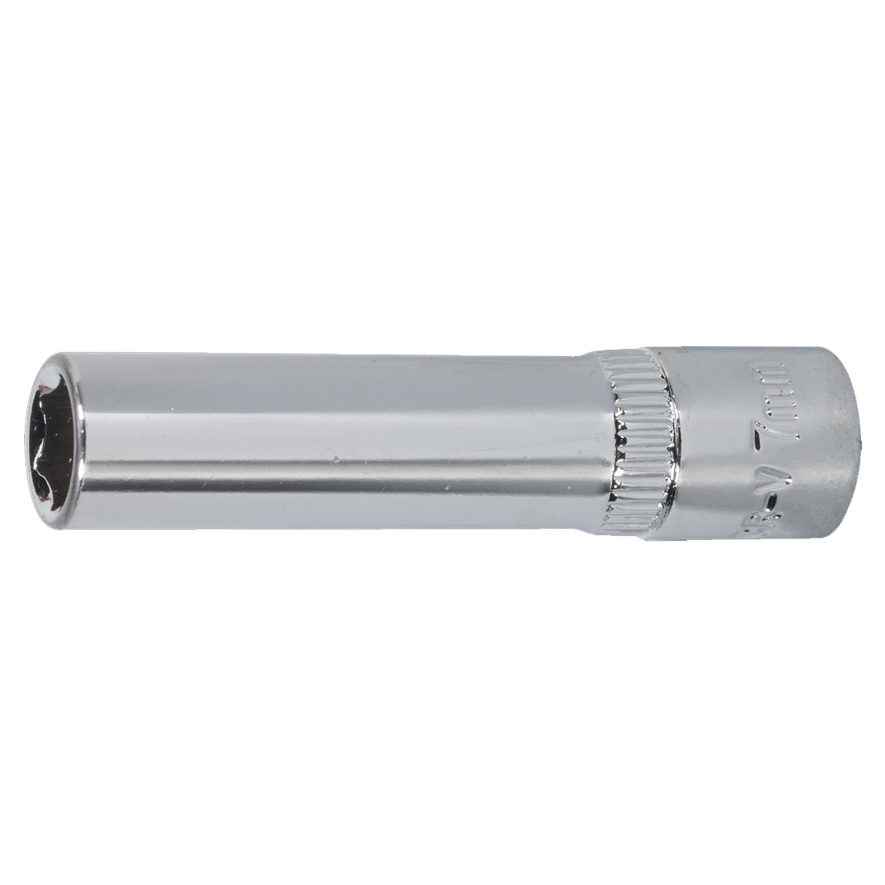 Sealey WallDrive Socket 7mm Deep 1/4"Sq Drive Fully Polished