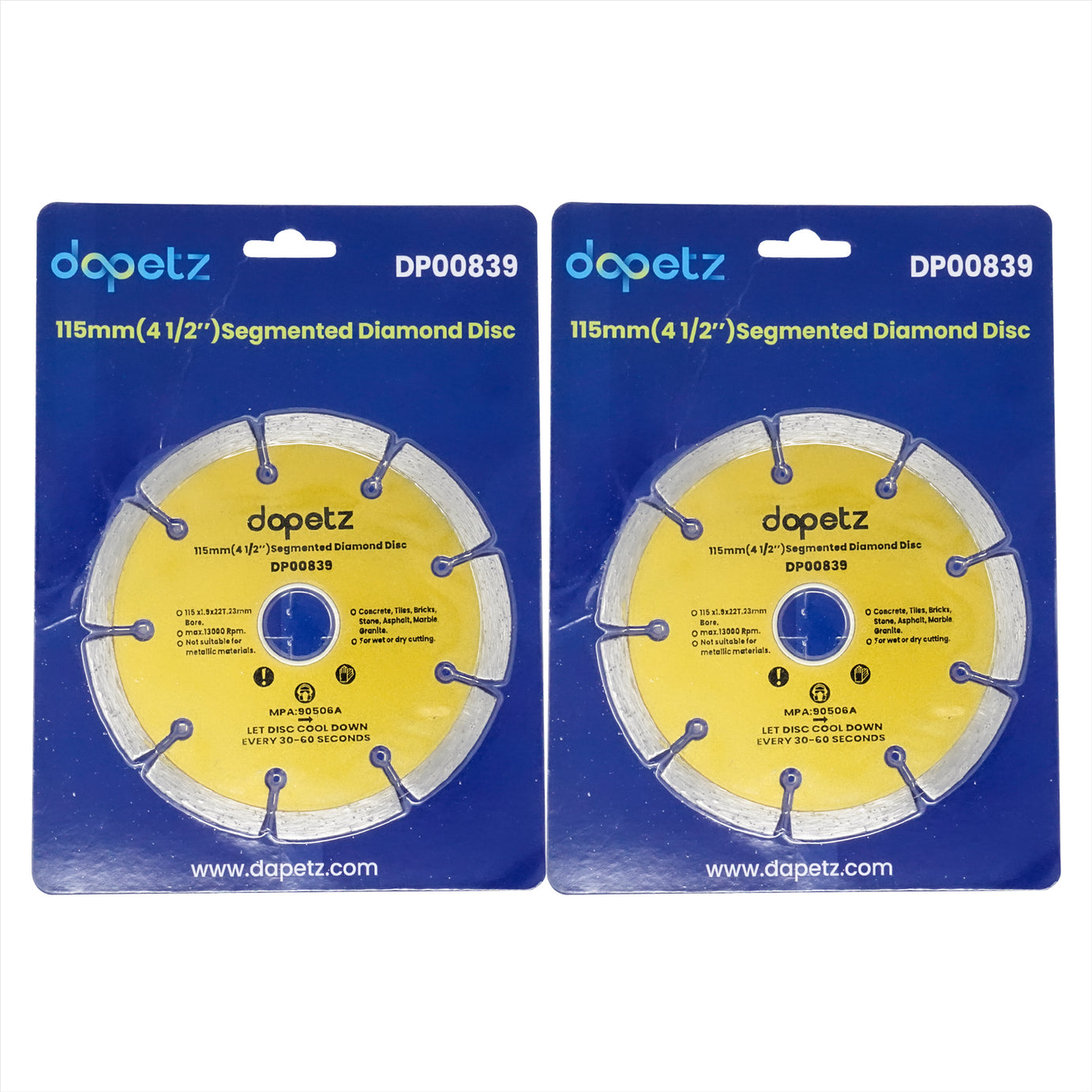 (2 Discs) 115mm Segmented