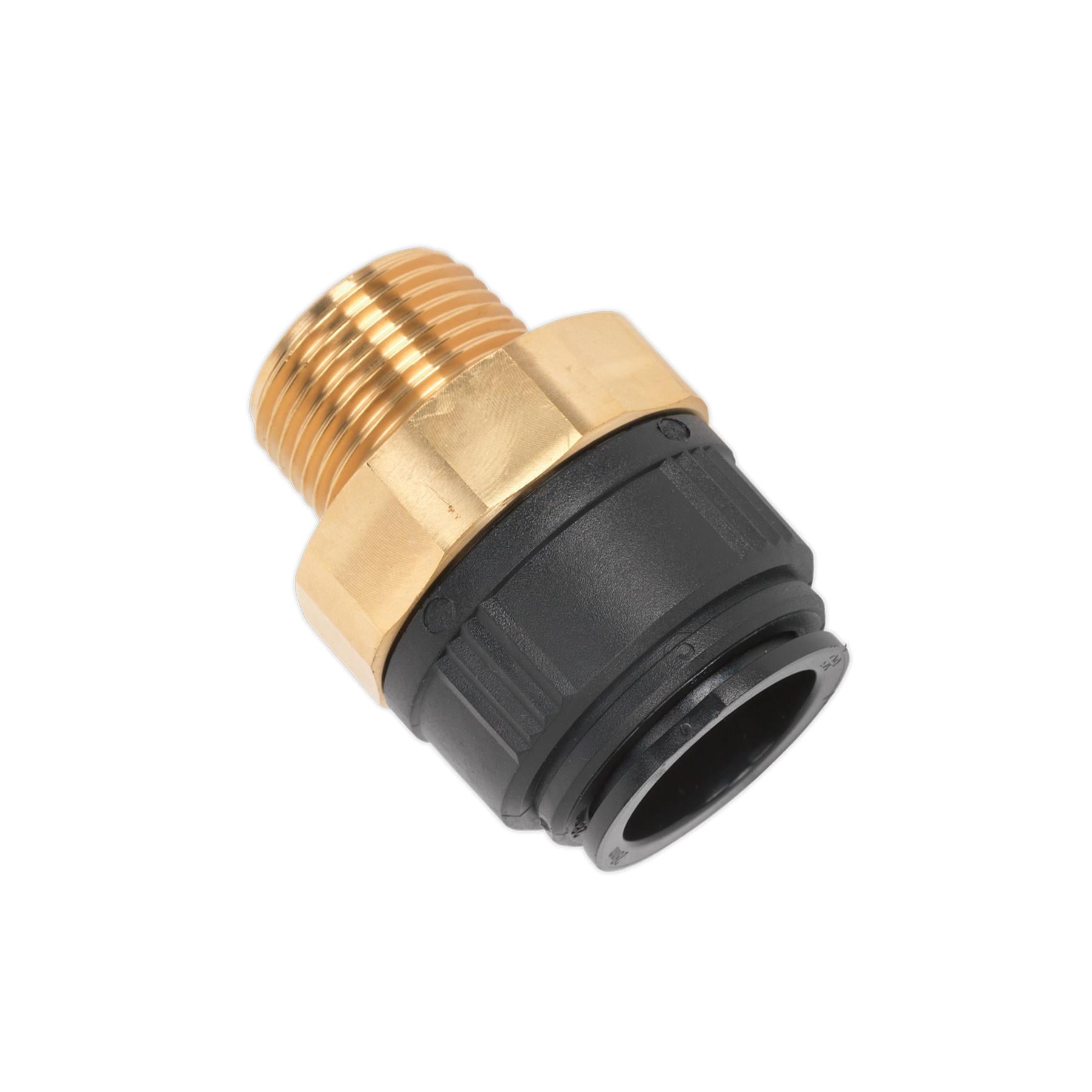 Sealey Straight Adaptor 28mm x 1"BSPT Brass (Speedfit - MM012808N)