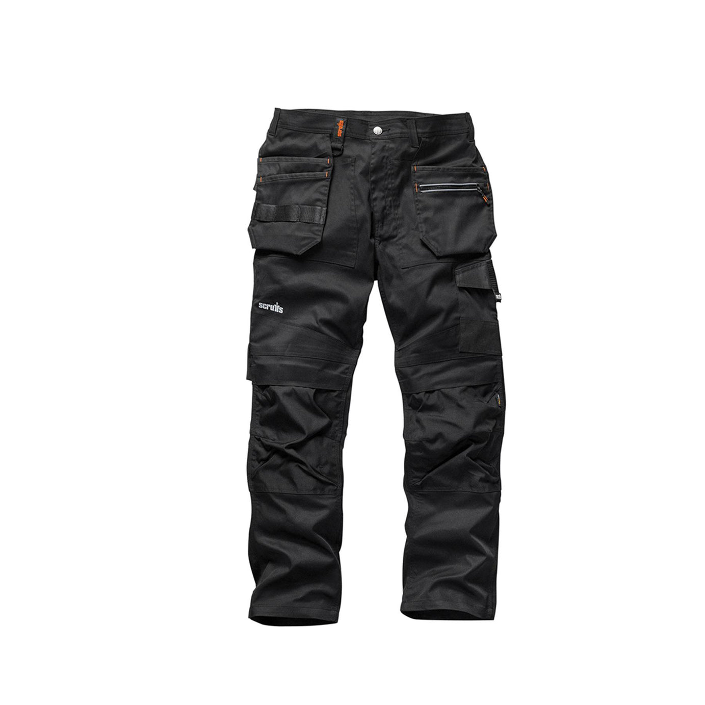 Scruffs Pro Trade Flex Plus Slim Fit Work Trousers 36" L Black Men's