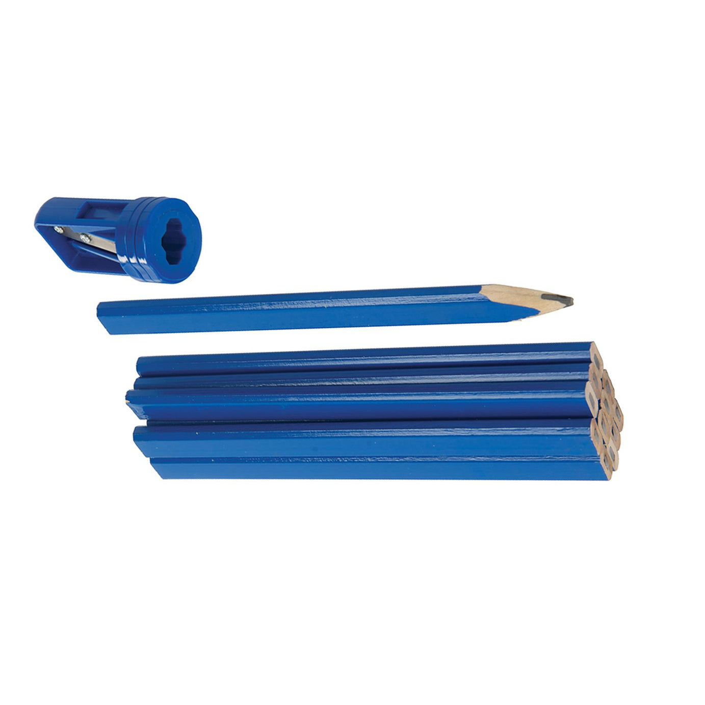 Carpenters Pencils and free Sharpener - Set of 13 joiners wood work