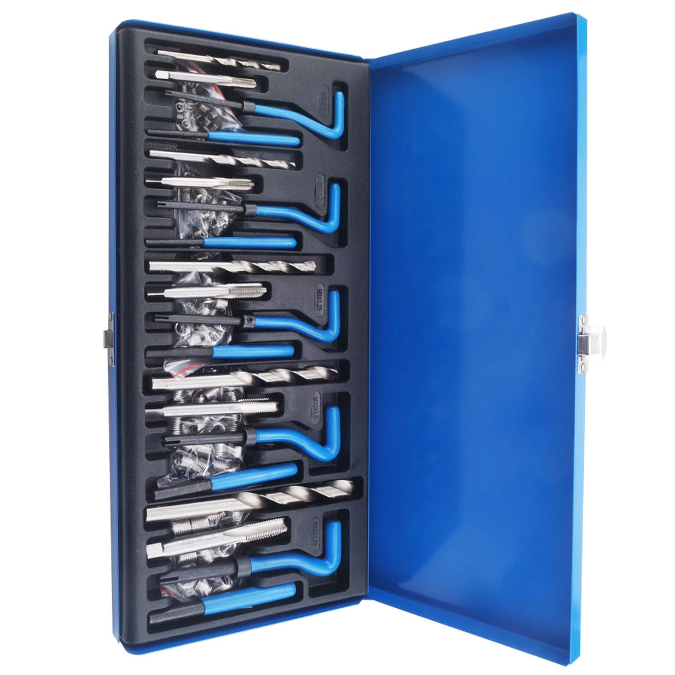 BlueSpot 131pc Helicoil Thread Repair Threaded Tool Twist Drill Bit Kit M5 - M12
