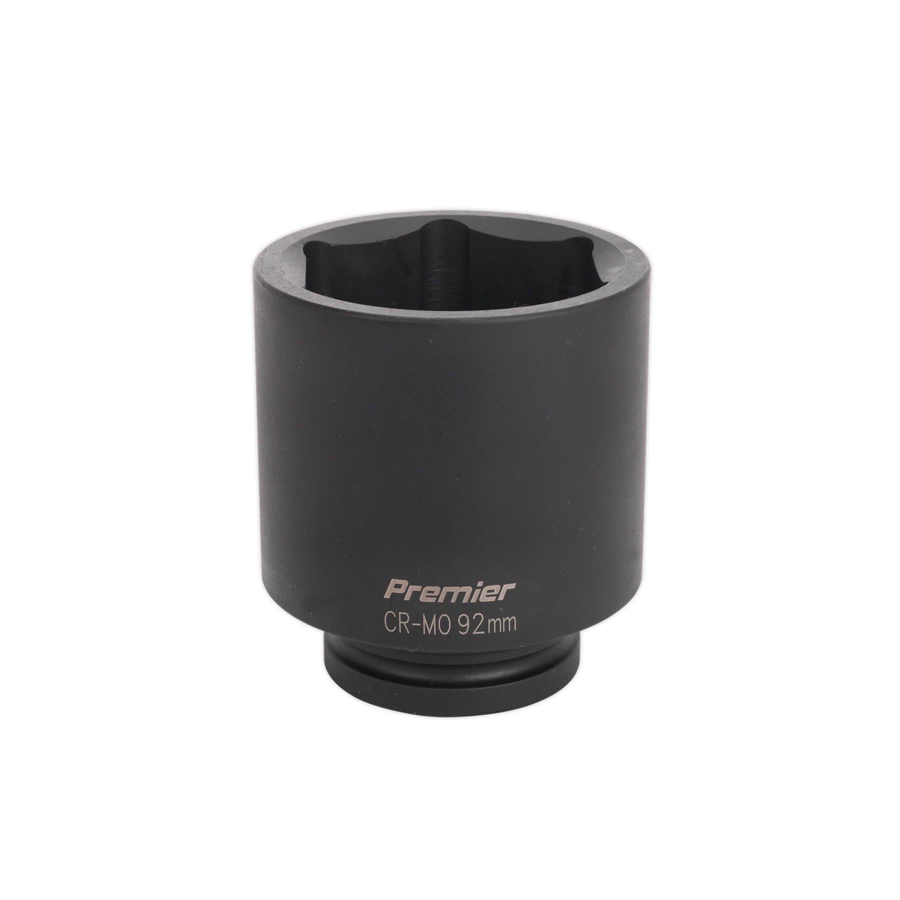 Sealey Impact Socket 92mm Deep 1"Sq Drive Chrome Molybdenum Lifetime Guarantee