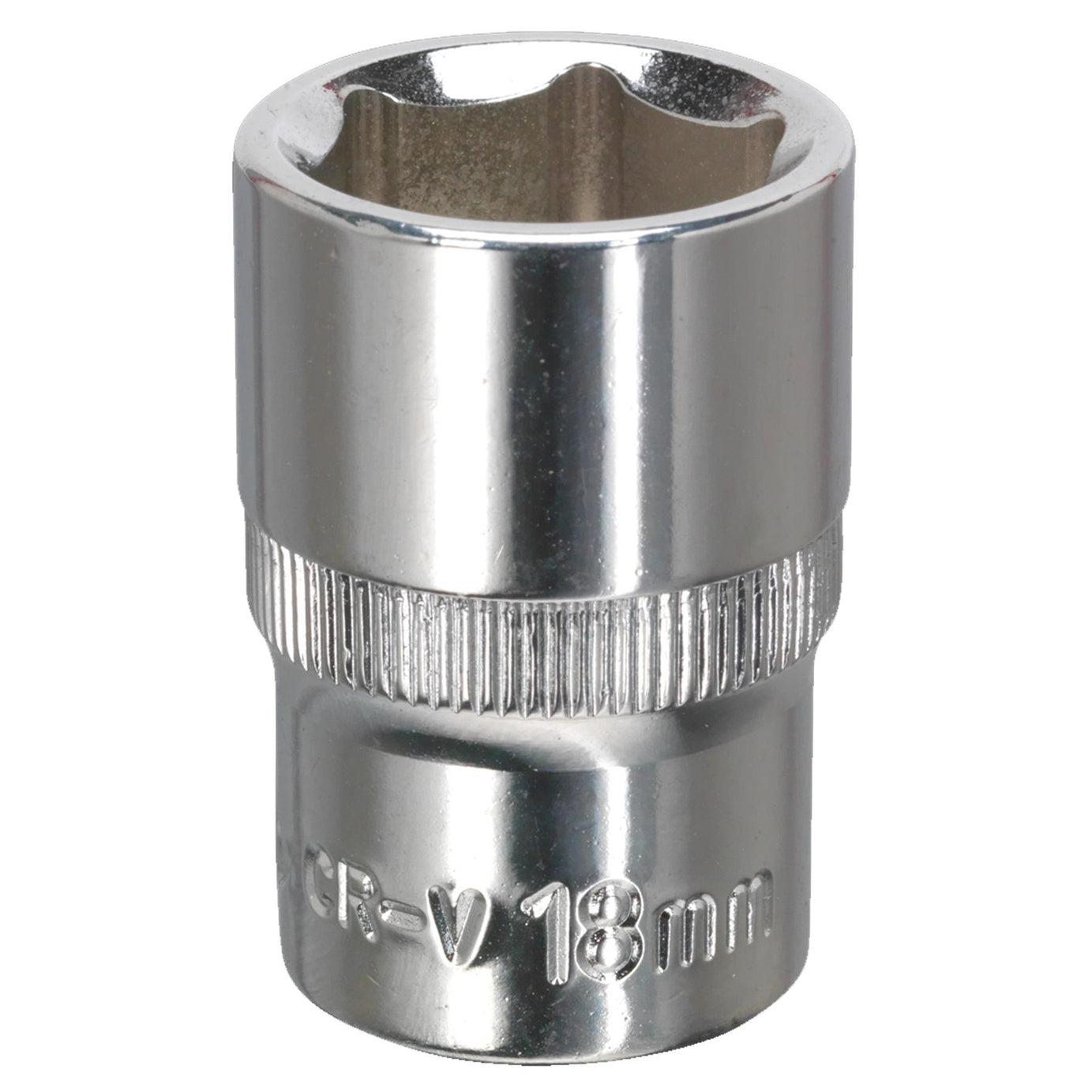 Sealey WallDrive Socket 18mm 1/2"Sq Drive Fully Polished