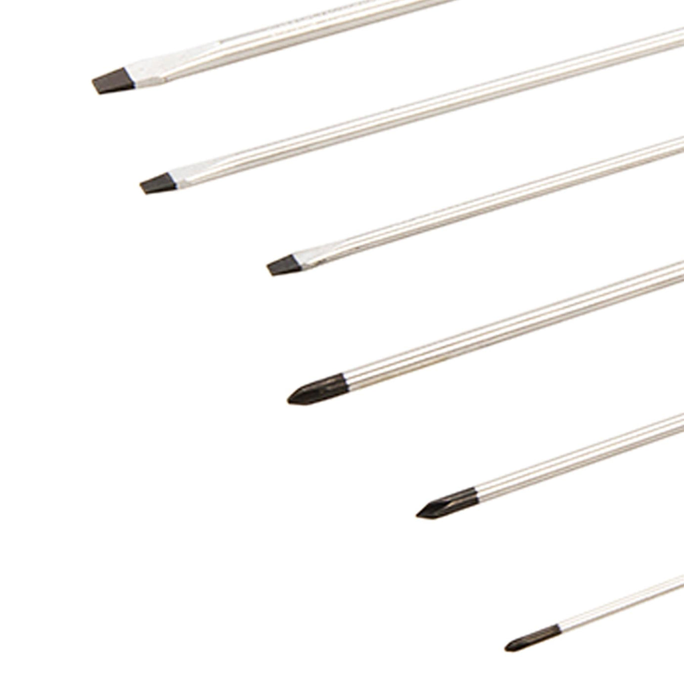 6Pce Extra-Long Screwdriver Set Chrome Vanadium Hardened & Tempered Blade