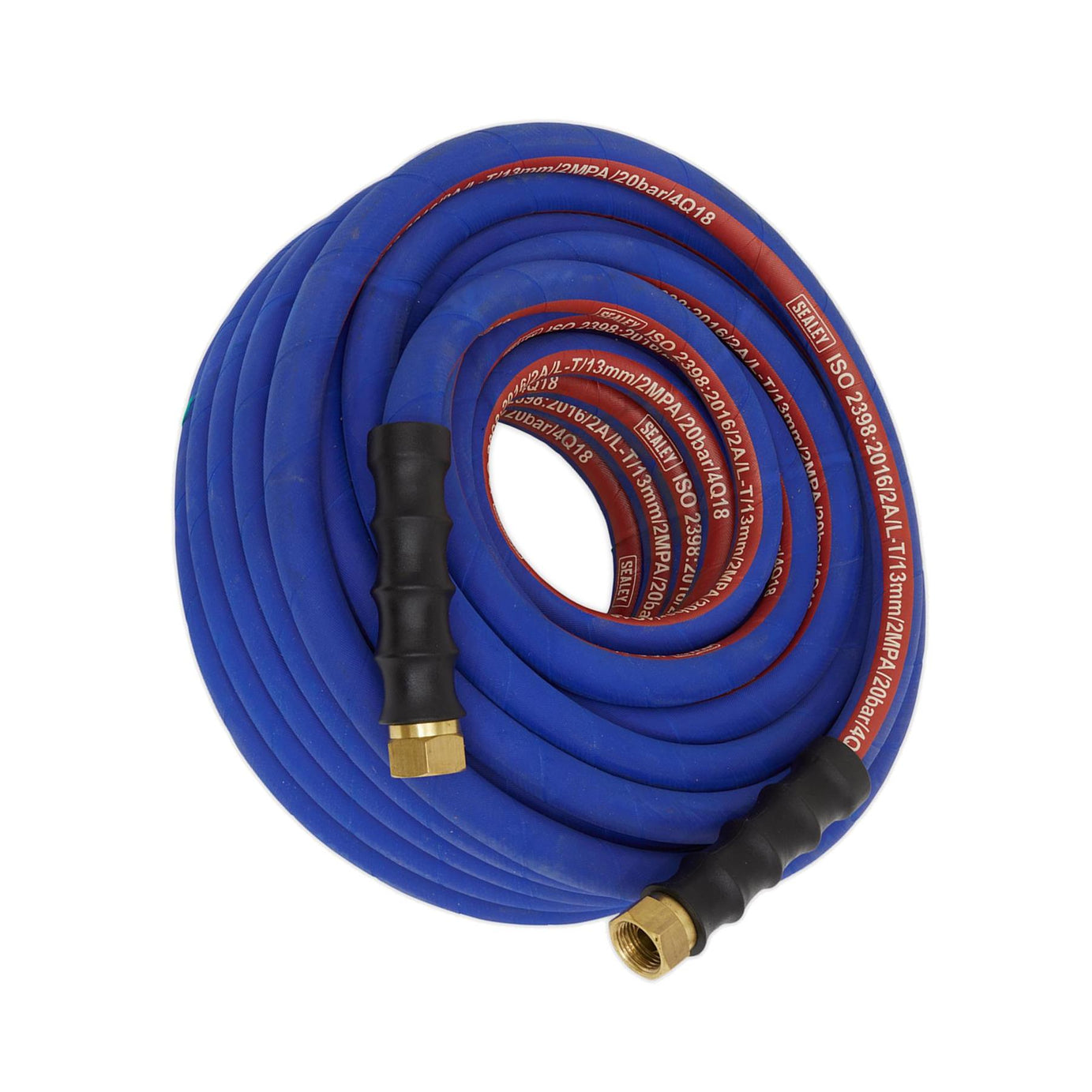 Sealey Extra Heavy Duty Rubber Air Compressor Hose 20m Metre 1/2"BSP 13mm Bore