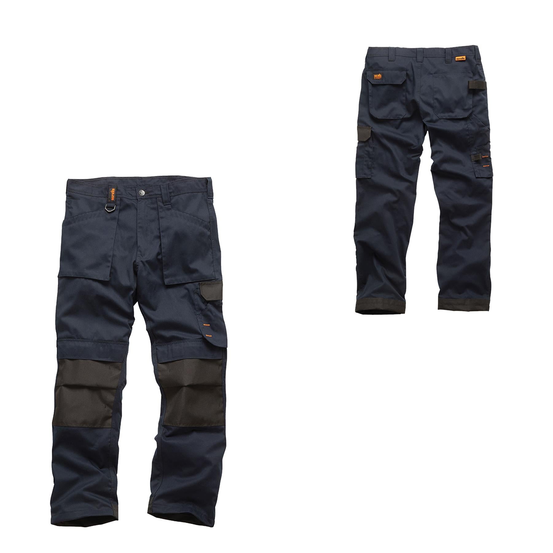 Scruffs Worker Trousers | Trade Hard Wearing Work Trousers NAVY (30S)