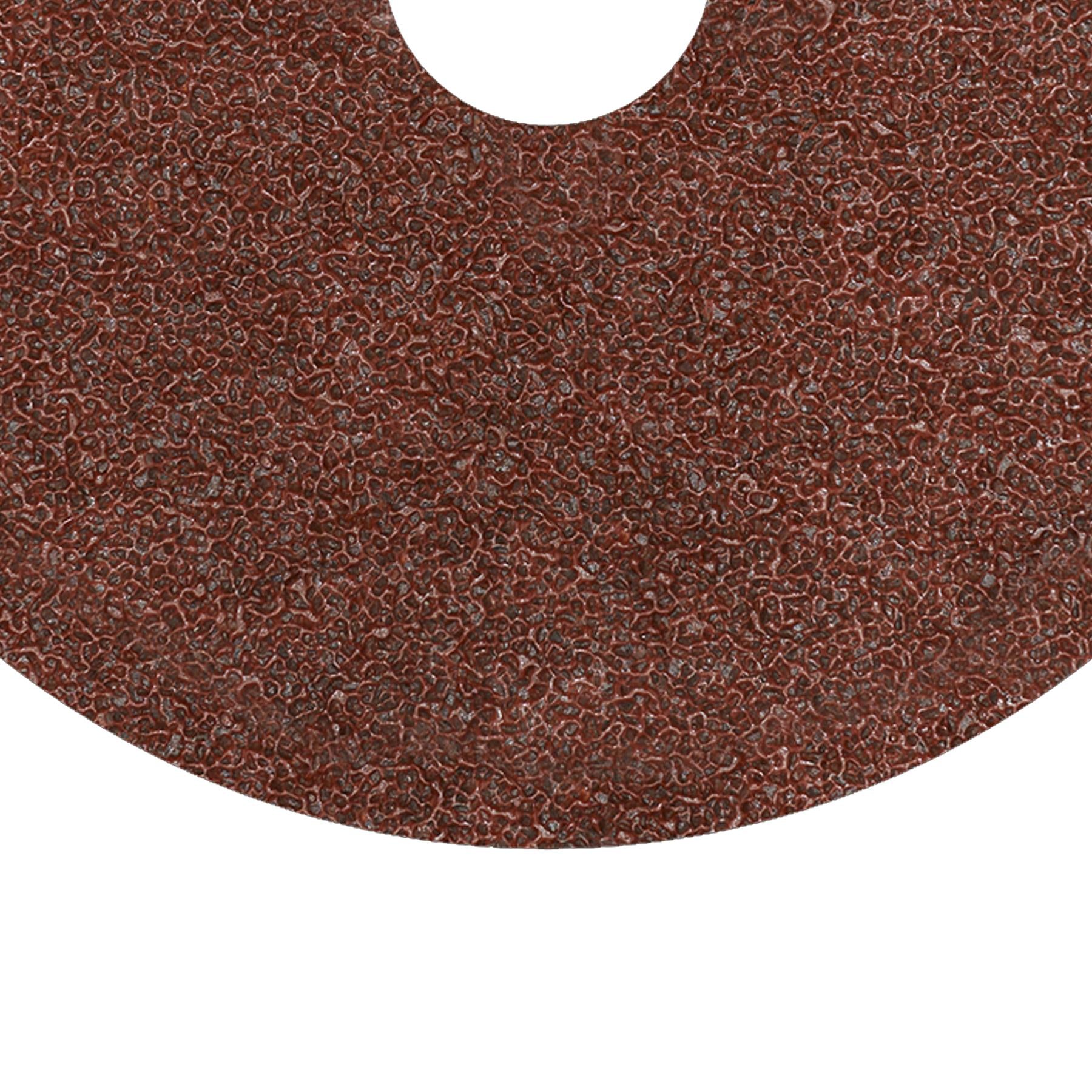 Fibre Backed Disc Ø125mm - 24 Grit Pack of 25 - WSD524 Sealey