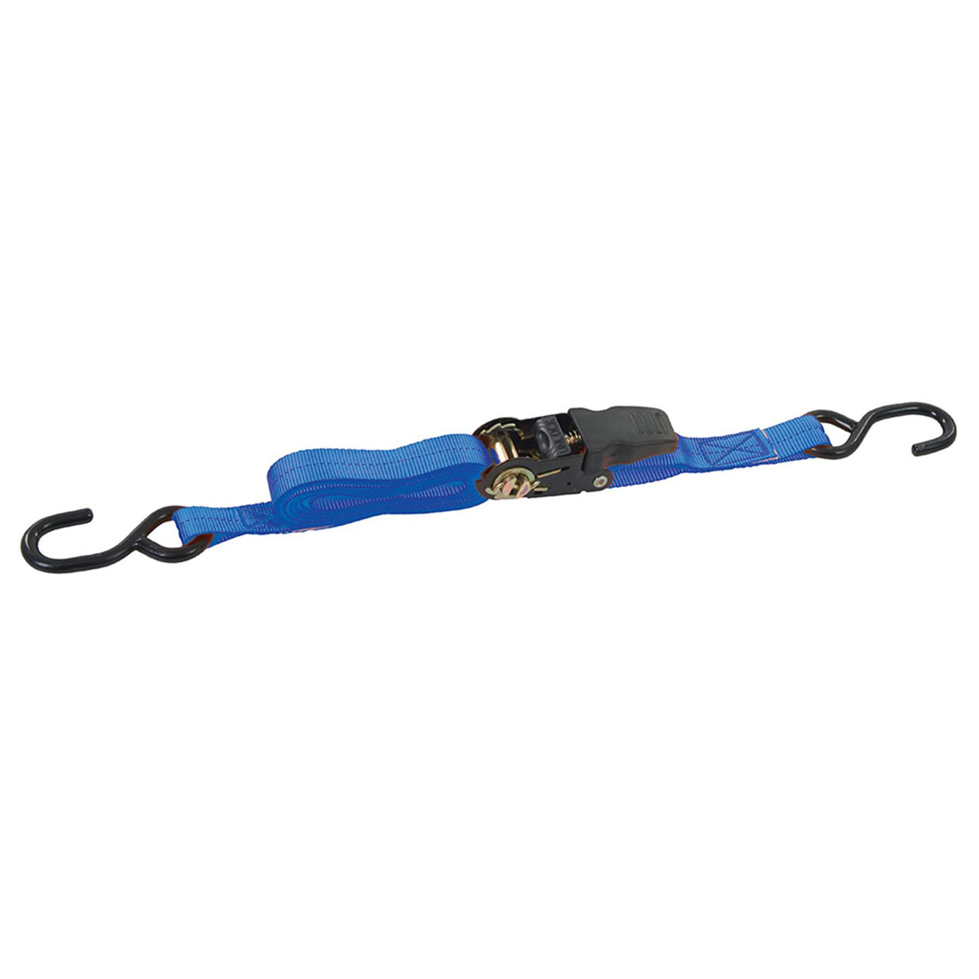 Rubber Handled Ratchet Tie Down Strap S-Hook 4M X 25mm 4Pk - Rated 250Kg