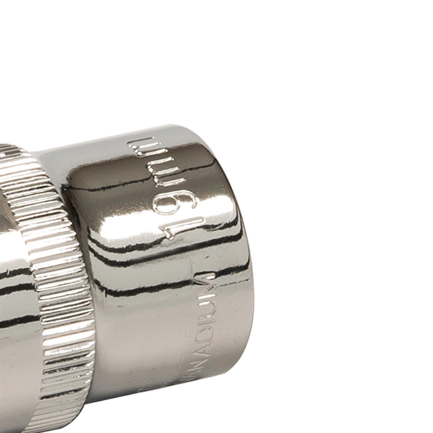 Socket 1/2" Drive Metric Hex Square 19mm Individual Hex Polished Crv Quality