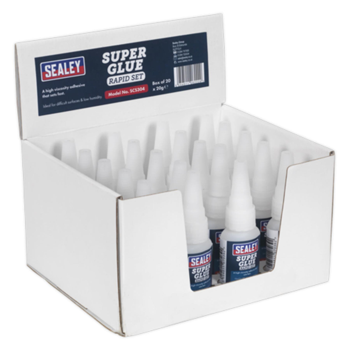 Sealey Super Glue Rapid Set 20g Pack of 20