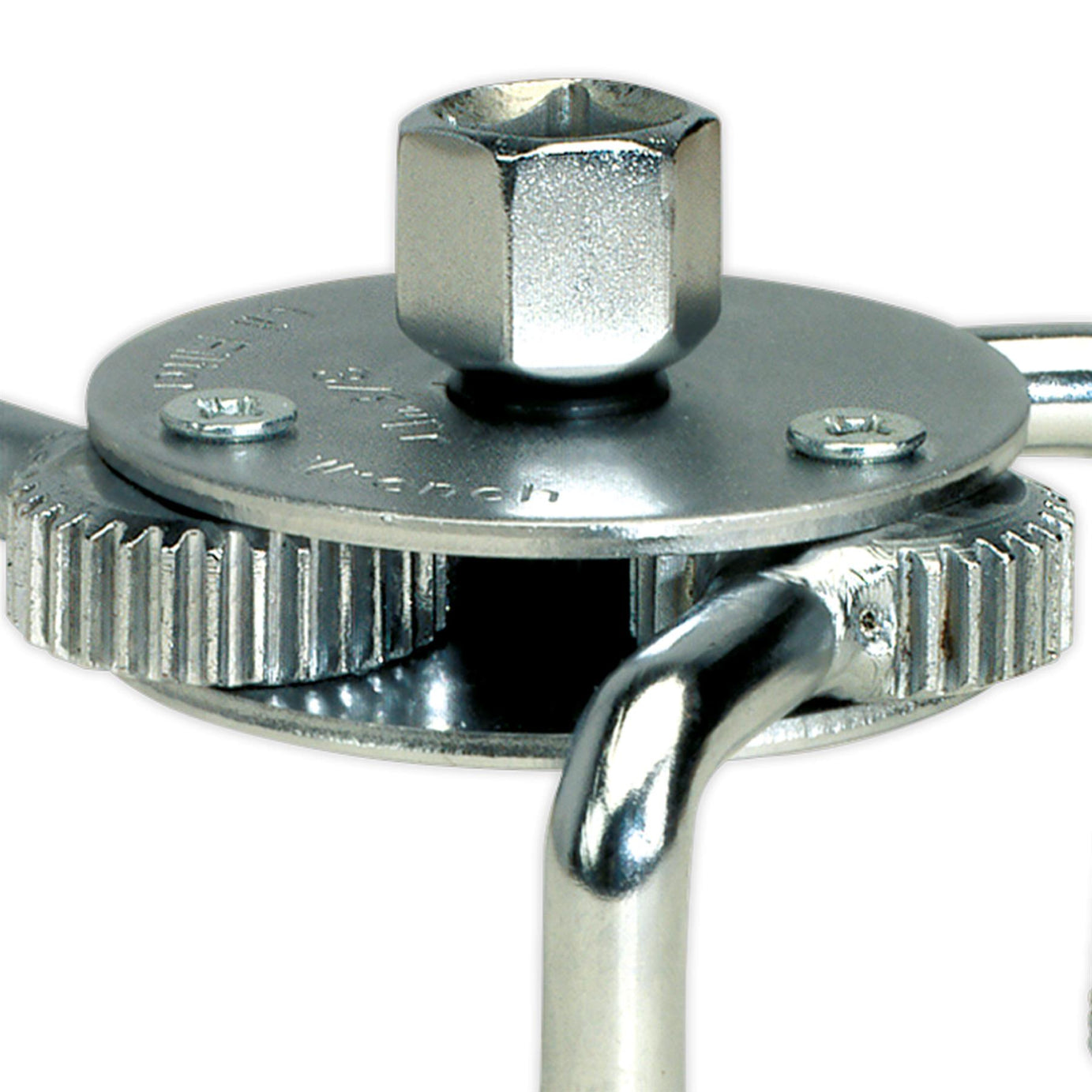 Sealey Oil Filter Claw Wrench 65-110mm Capacity 3/8" & 1/2"Sq Drive