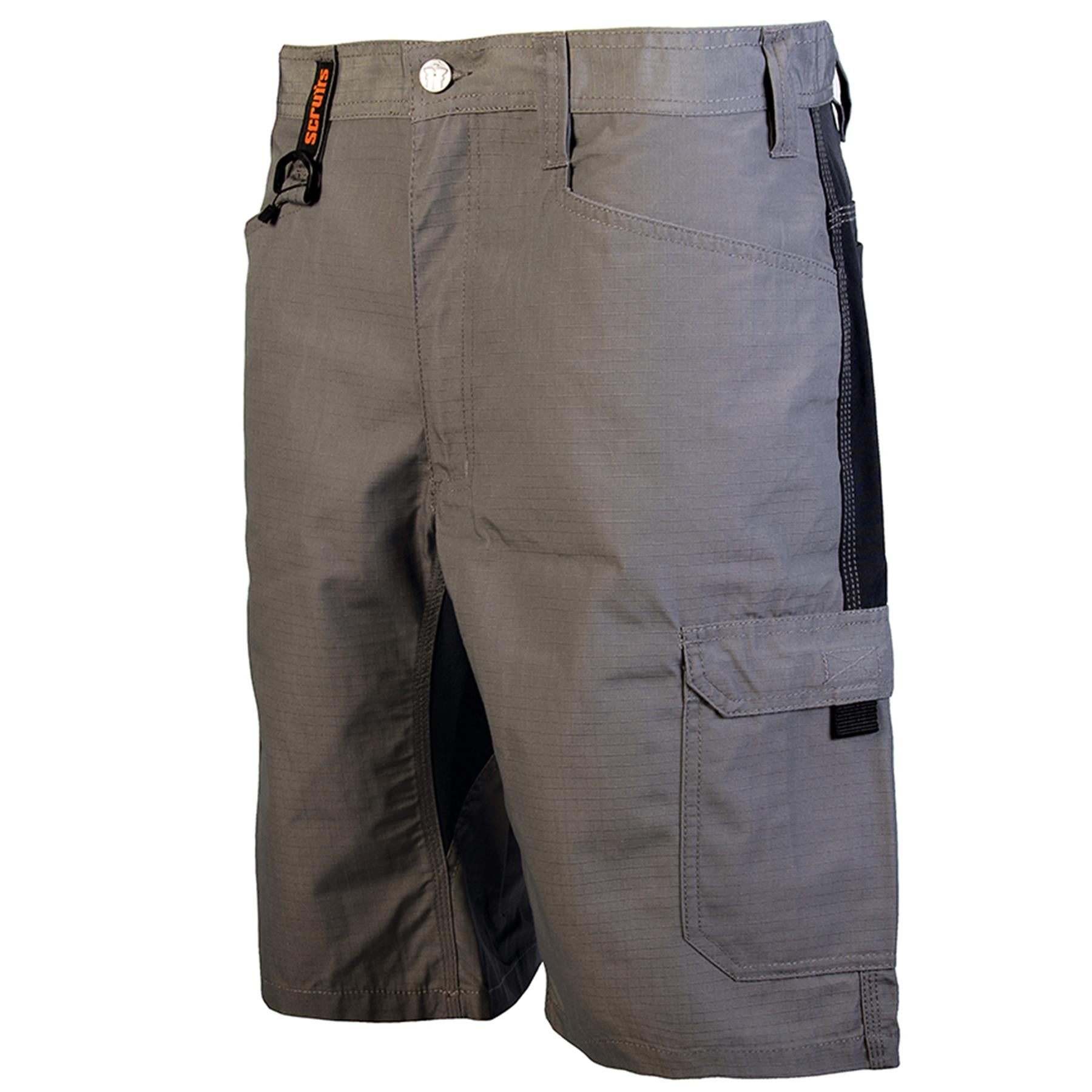 Scruffs Flex Work Shorts 34"W Men's Combat Cargo Trade Graphite