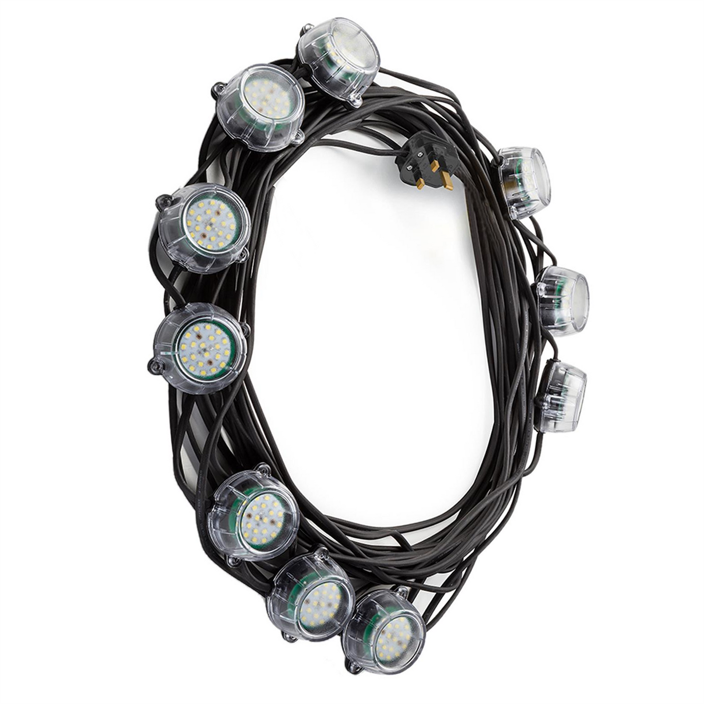 Defender 22m Heavy Duty LED Encapsulated Festoon String Lights 50W 230V 50W